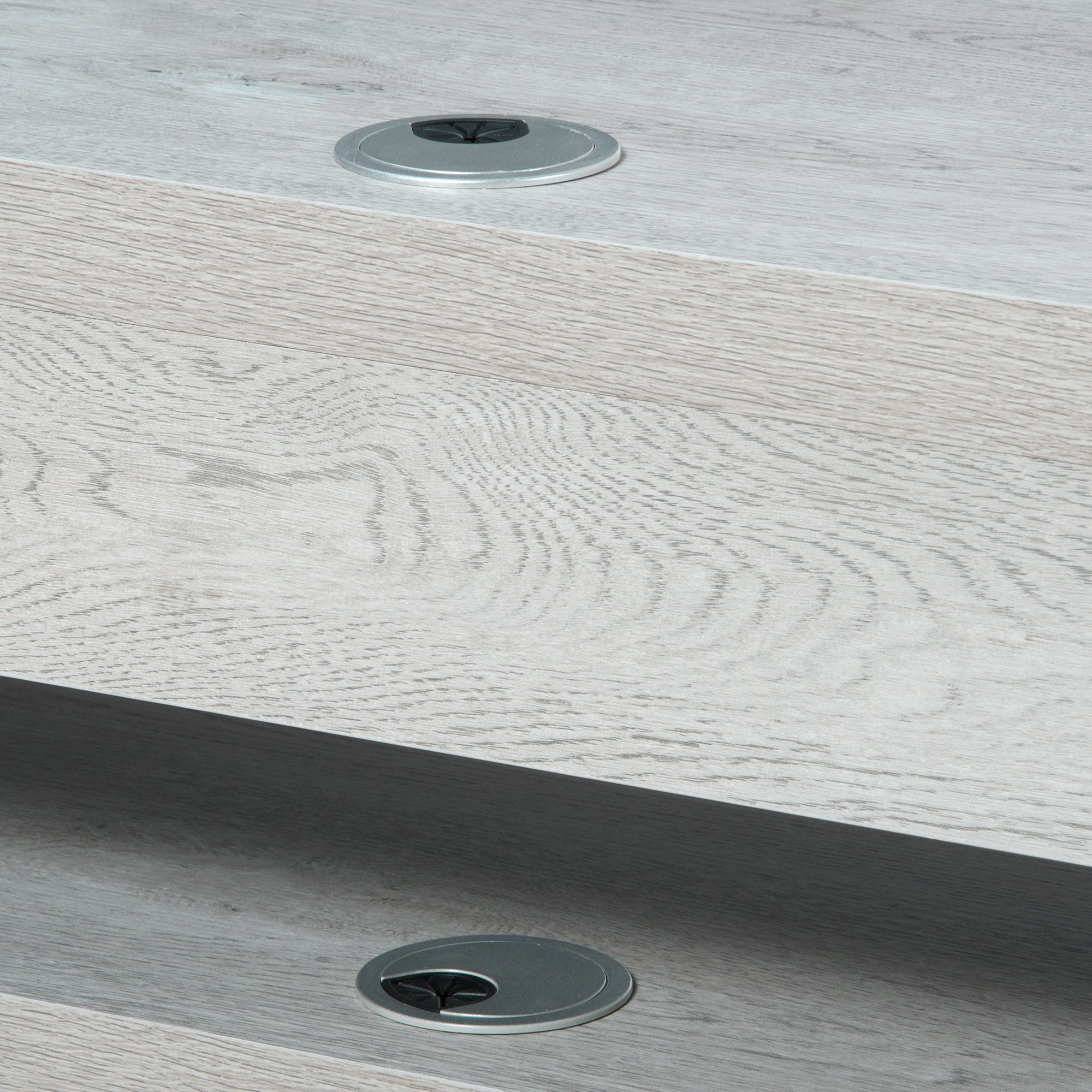 Wall Mounted Media Console Floating Stand Component Shelf Entertainment Center Unit Grey