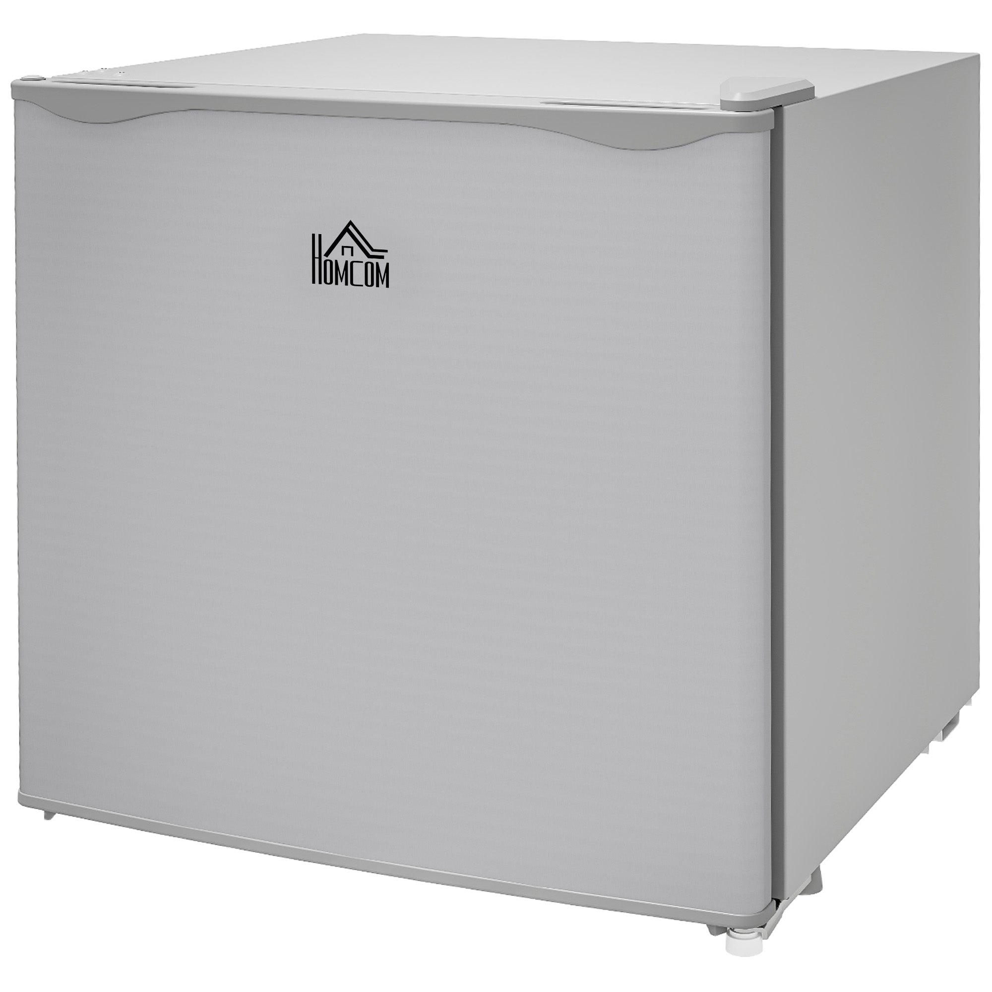 HOMCOM Tabletop Mini Freezer with 35 Litre Capacity, Small Freezer with Reversible Door, Adjustable Temperature and Removable Wire Shelf for Bedrooms, Home Office, Grey