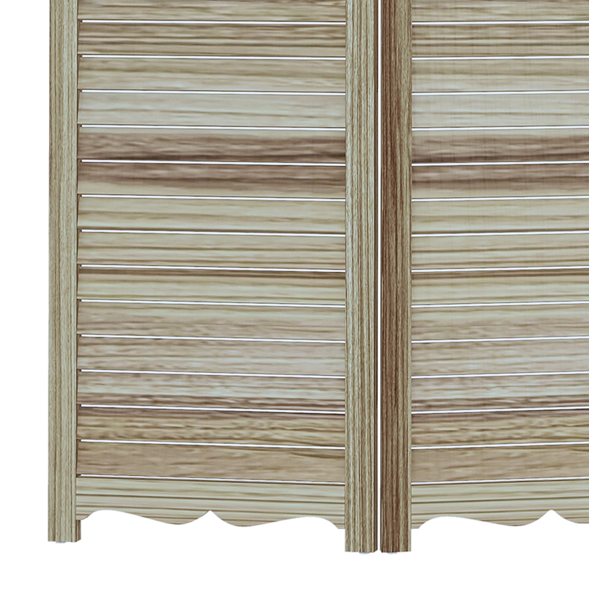 5.5' Wooden Room Divider, 4 Panel Folding Privacy Screen, Blackboard, White