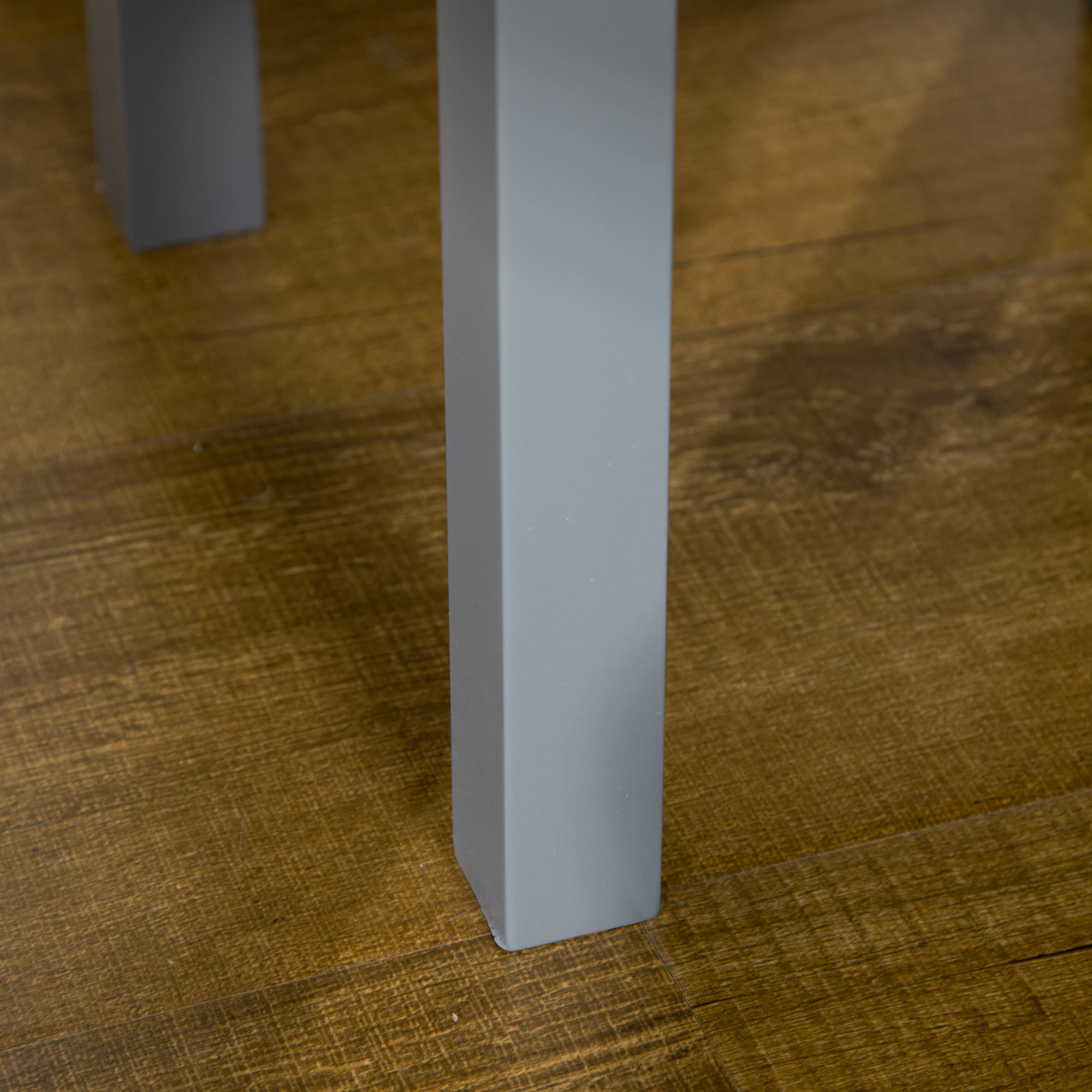 2 Tier Side Table, Nightstand End Table with Drawer and Bottom Shelf, Grey