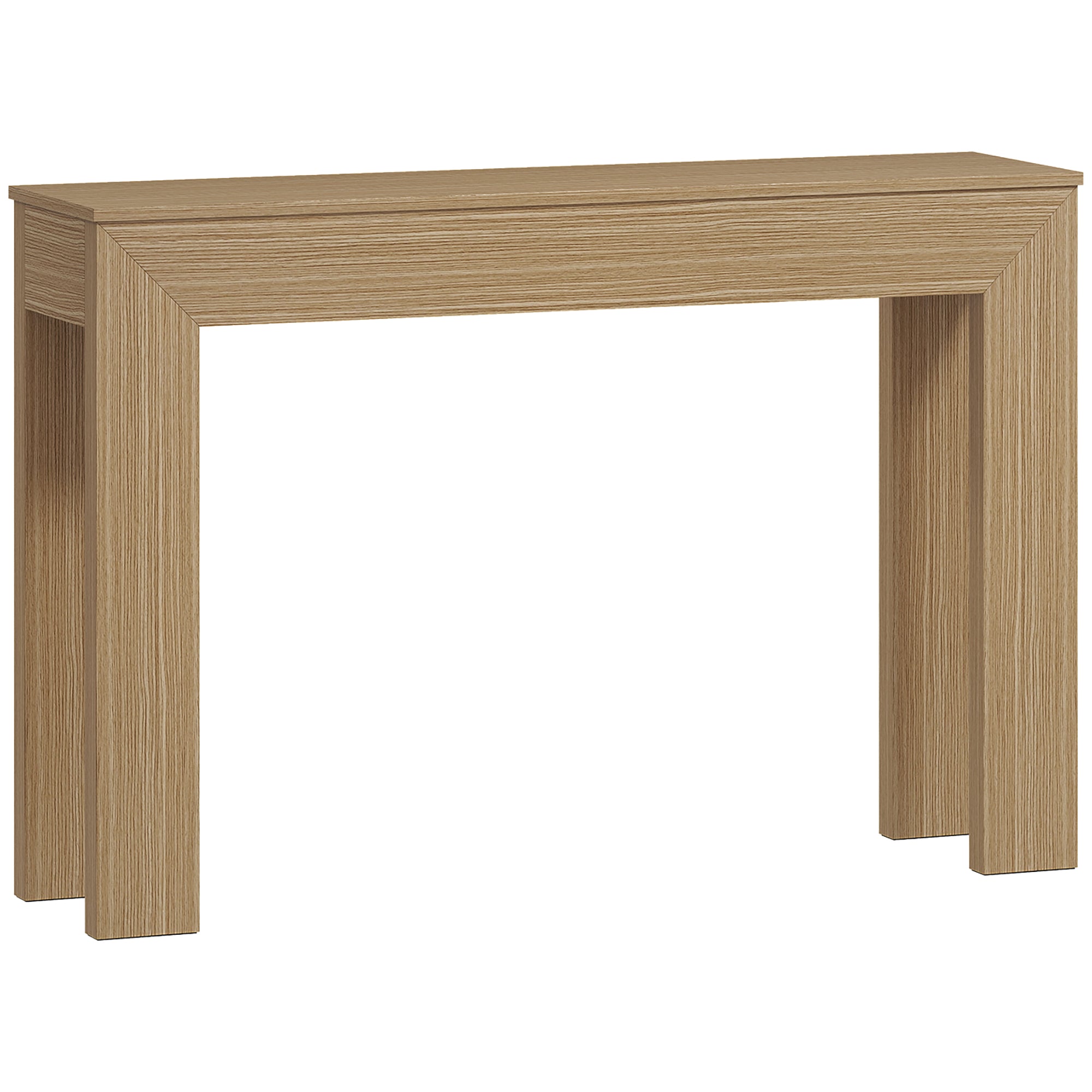 Modern Console Table, 47" Narrow Entryway Table for Living Room, Hallway, Natural Wood