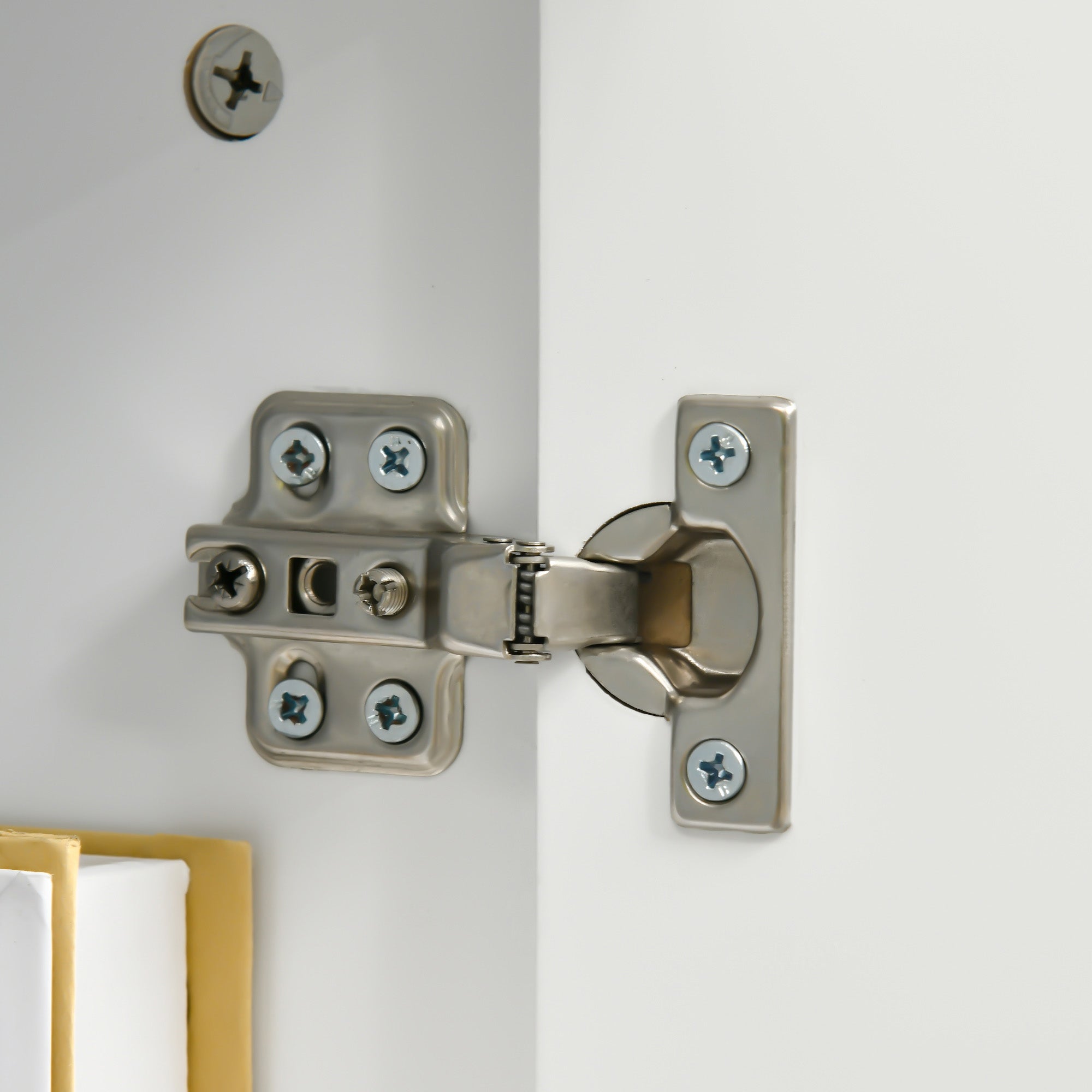 Kitchen Sideboard Buffet Table w/ Drawer, Double Door Cabinet & Adjustable Shelves, White