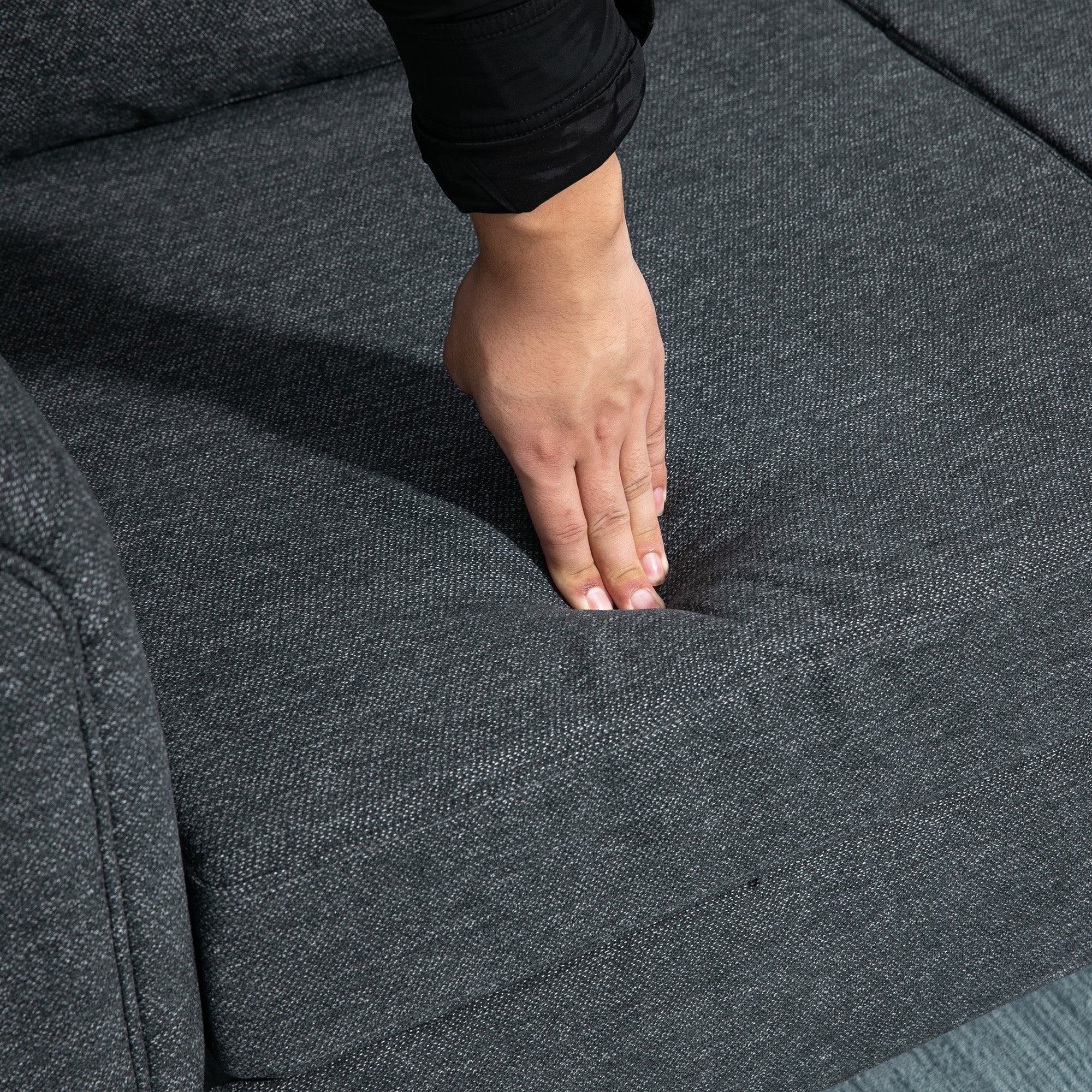 HOMCOM Vintage Loveseat, Upholstered Love Seat Furniture, Fabric 2 Seater Sofa with Rolled Arms, Gourd-Shaped Rubber Wood Legs, Dark Grey