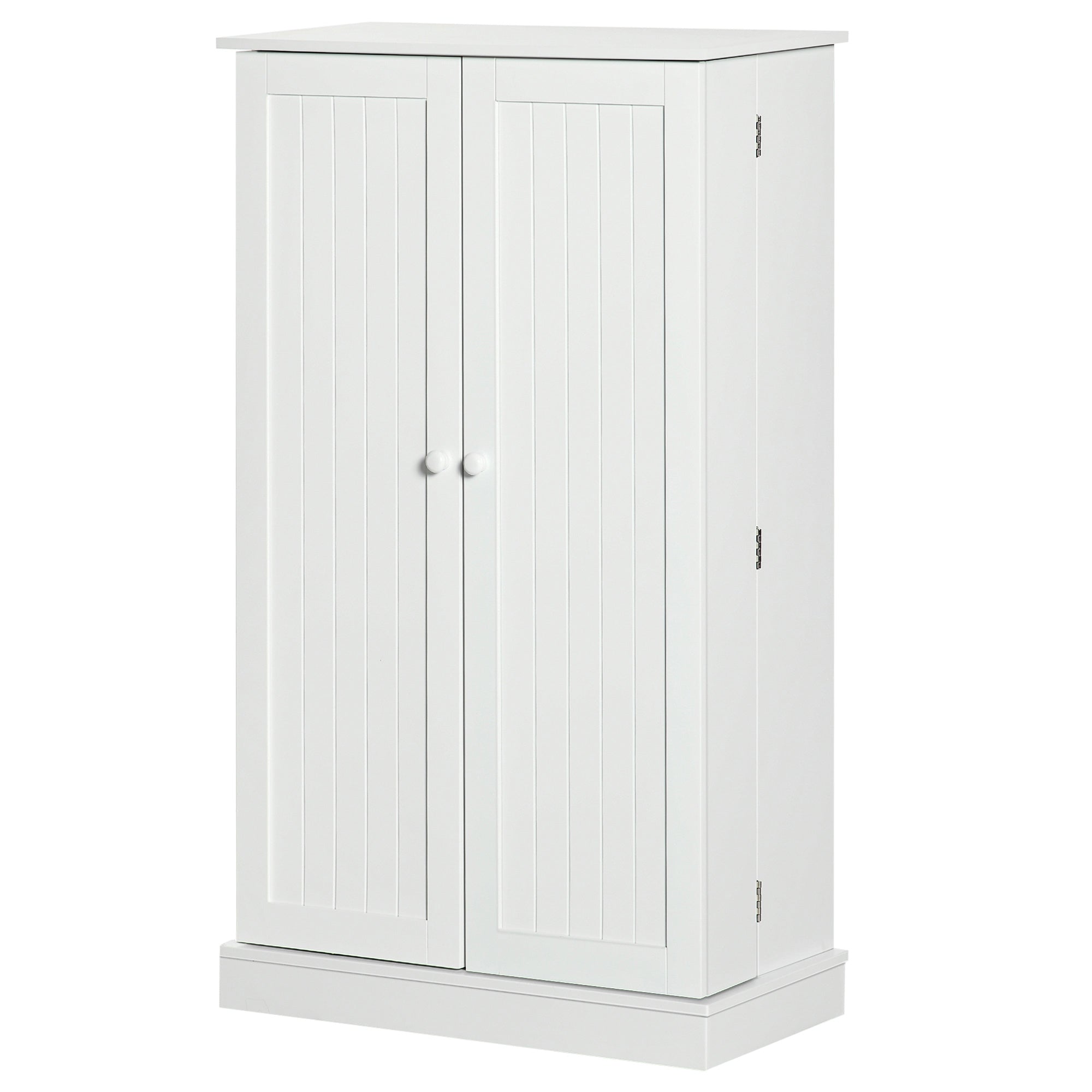 41" Modern Kitchen Pantry Freestanding Storage Cabinet White