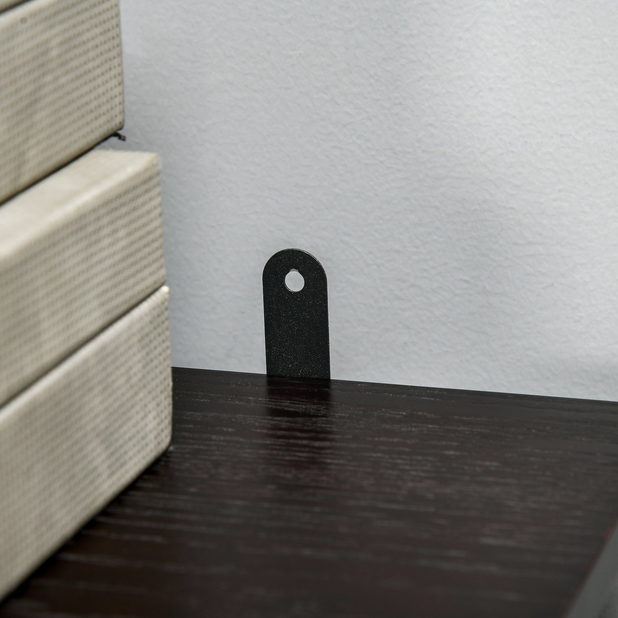 32" Electric Fireplace with Mantel, Freestanding Heater with LED Log Flame, Shelf and Remote Control, 1400W, Brown