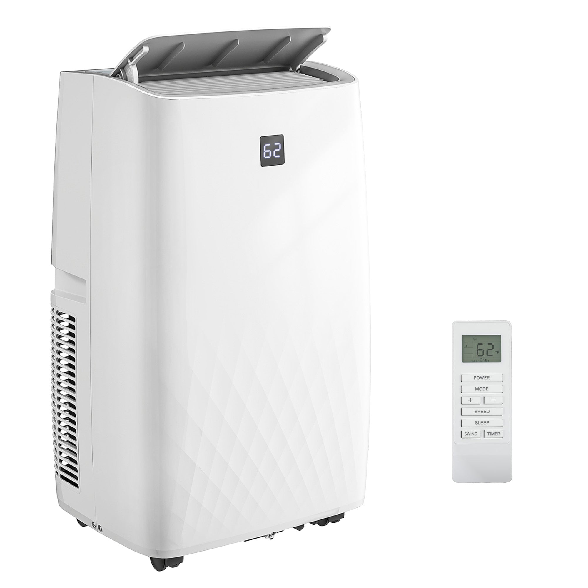14000 BTU (9200 BTU SACC) Air Conditioner, AC Unit with Dehumidifier, Fan, 24H Timer On Off, 3 Speeds, Auto Sleep Mode, Remote Control, Window Kit, for Room up to 700 Sq. ft