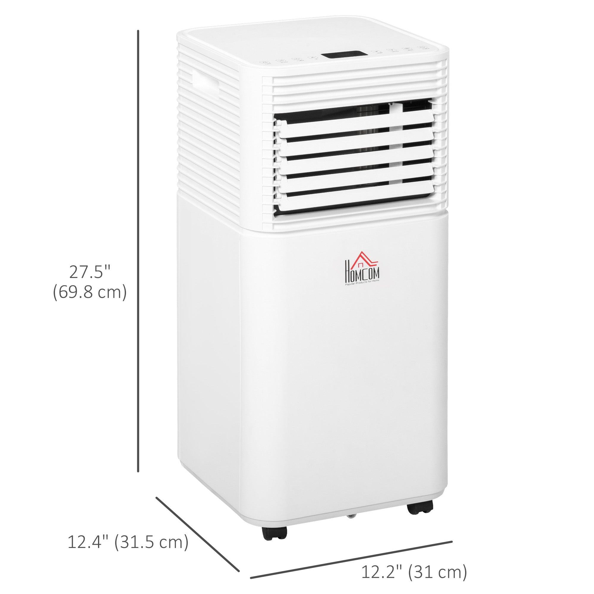 Portable Air Conditioner, 10,000 BTU Portable AC Unit with Dehumidifier & Fan, Sleep Modes, Remote Control, 24H Timer, Rooms up to 441 Sq. ft for Home, Office, White