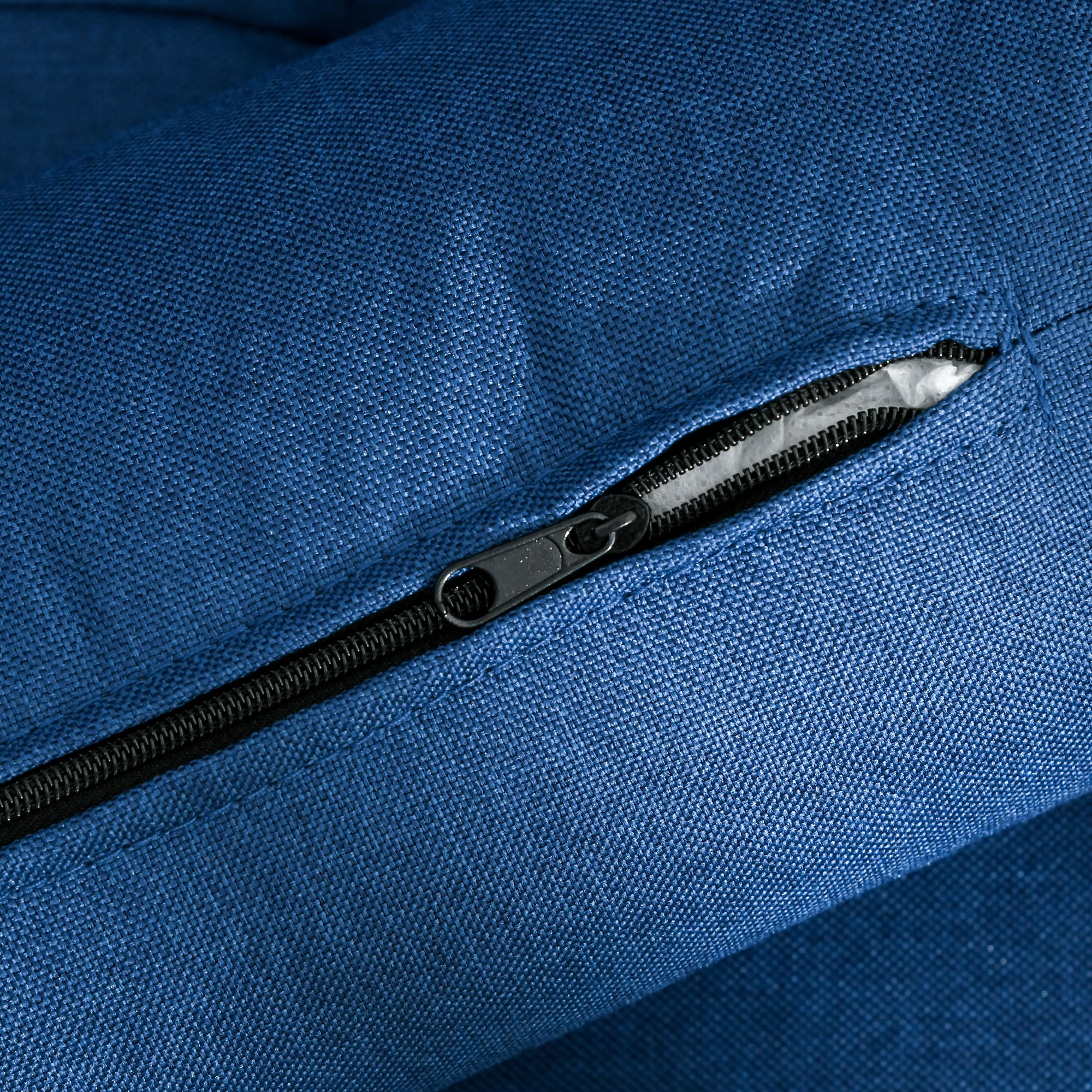 HOMCOM 56" Loveseat Sofa for Bedroom with Back Cushions and Pillows, Modern Love Seats Furniture, Upholstered 2 Seater Couch with Solid Wood Frame and Steel Legs, Blue