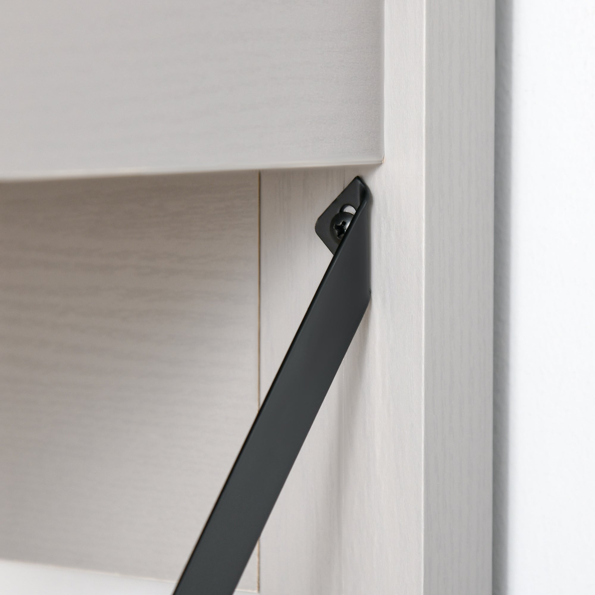 Computer Desk with Hutch Home Office Desk with Storage Cabinet Light Grey