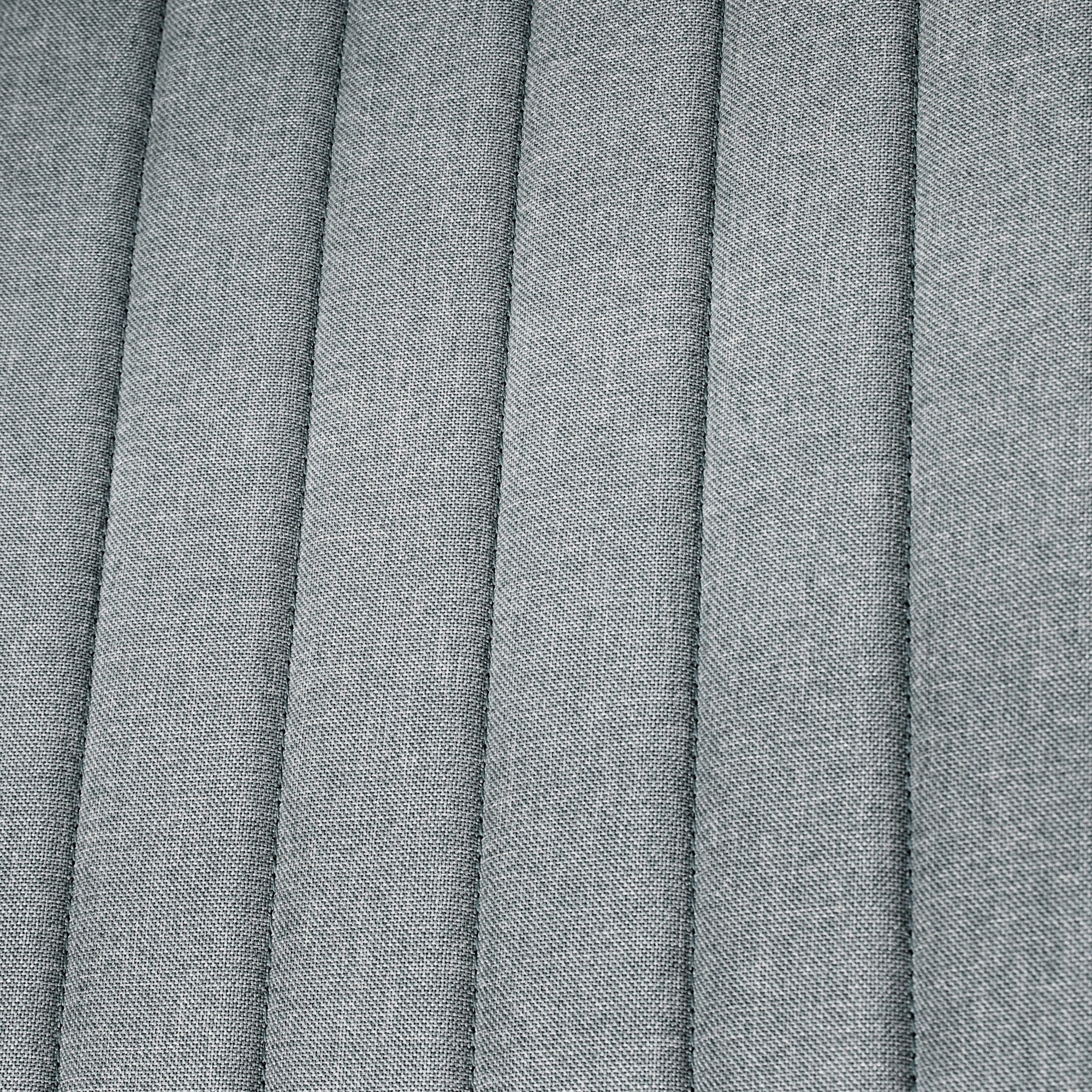 Fabric Armless Office Chair, Wide Task Vanity Seat with Adjustable Height, Gray