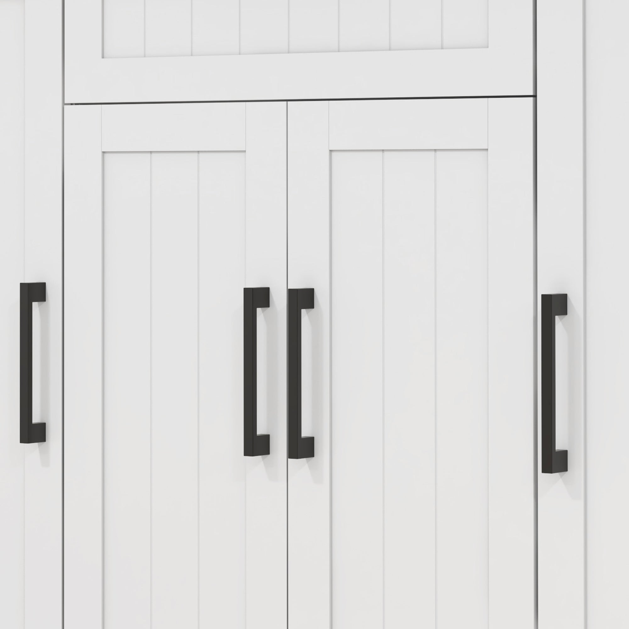 HOMCOM Kitchen Island with Storage, Rolling Kitchen Cart with Rubberwood Top, Drawer, Spice Rack, Towel Rack, Storage Cabinet with Inner Adjustable Shelves, White