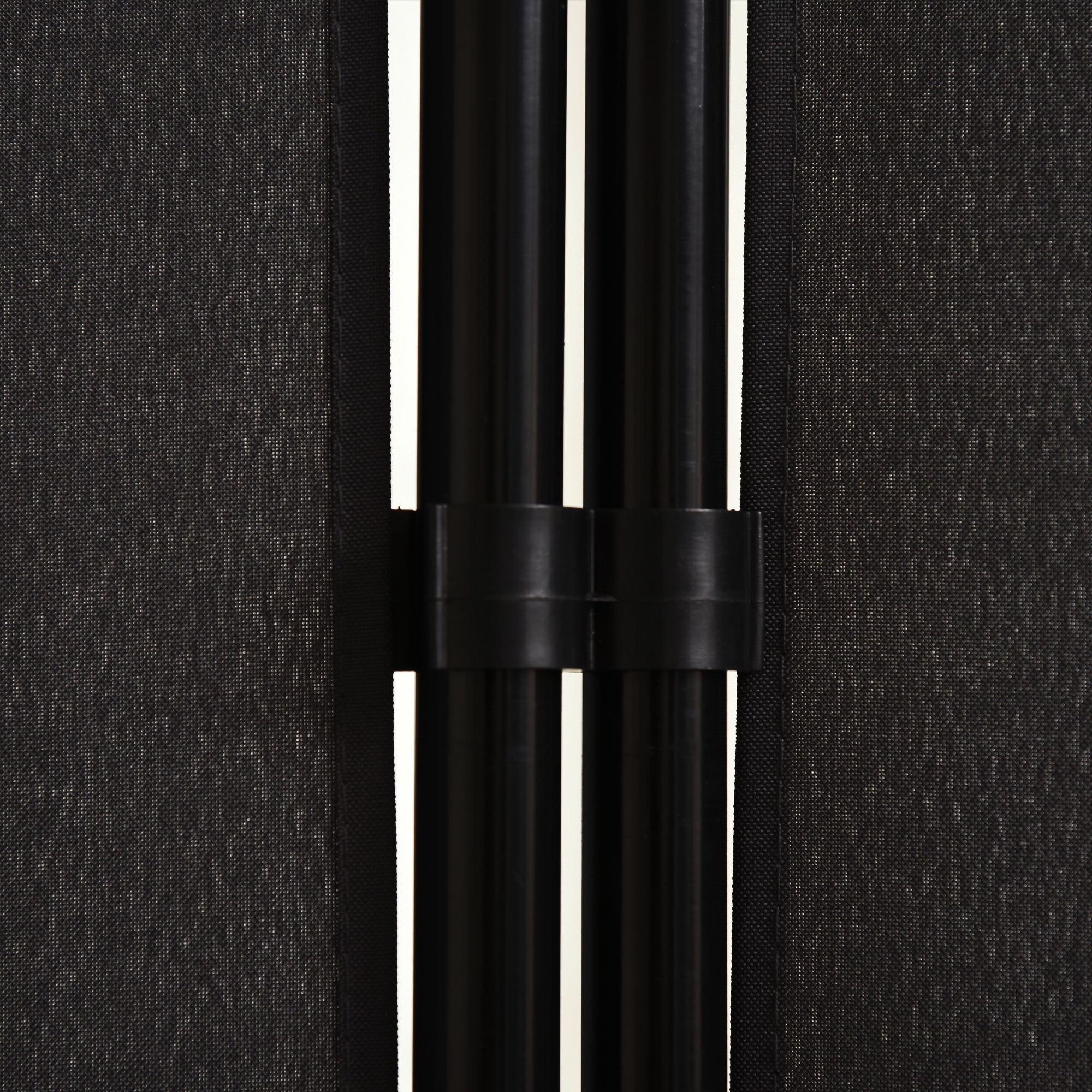 6' 3 Panel Room Divider, Indoor Privacy Screen for Home, Black