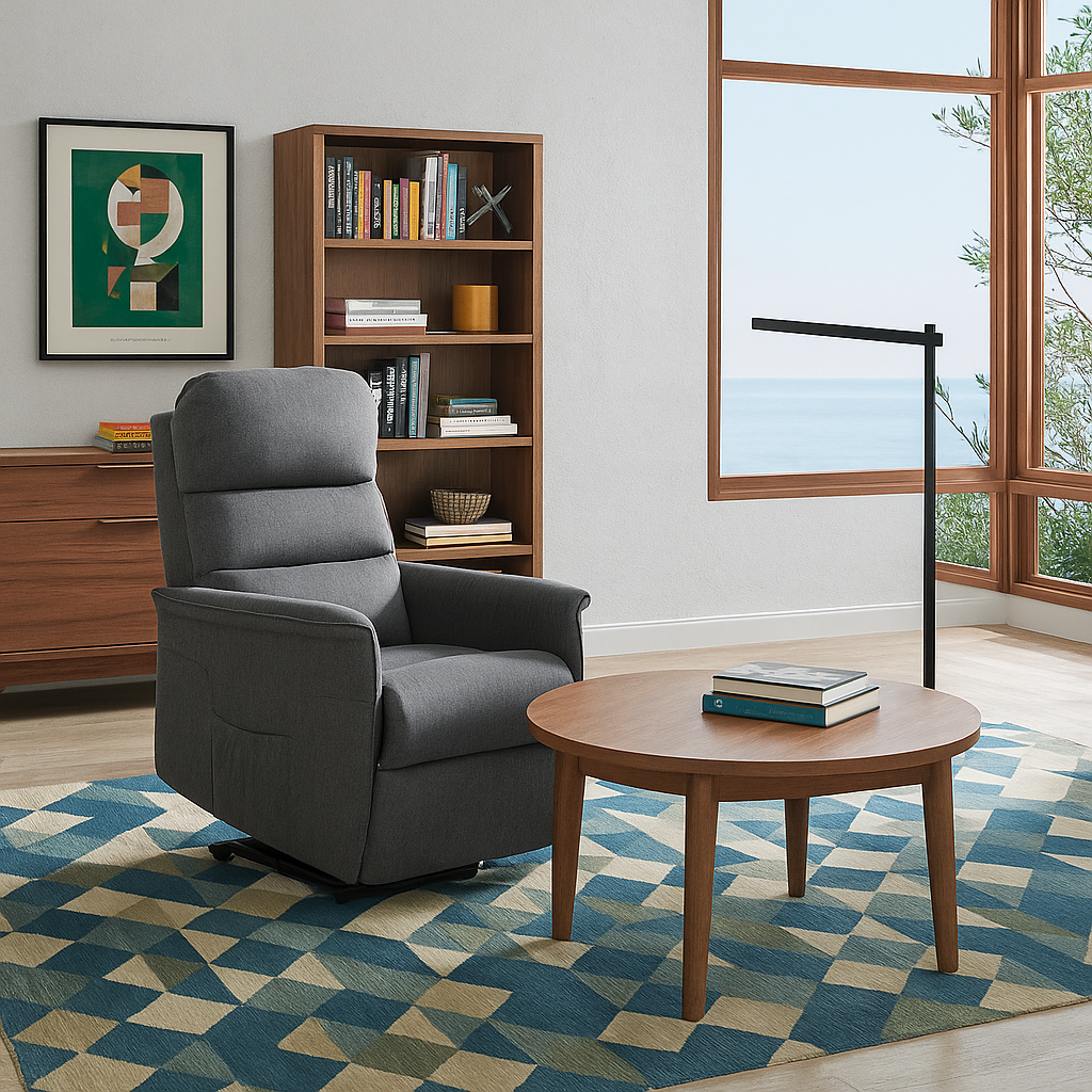 Electric Power Lift Recliner Chair for Seniors with Remote Control, Grey