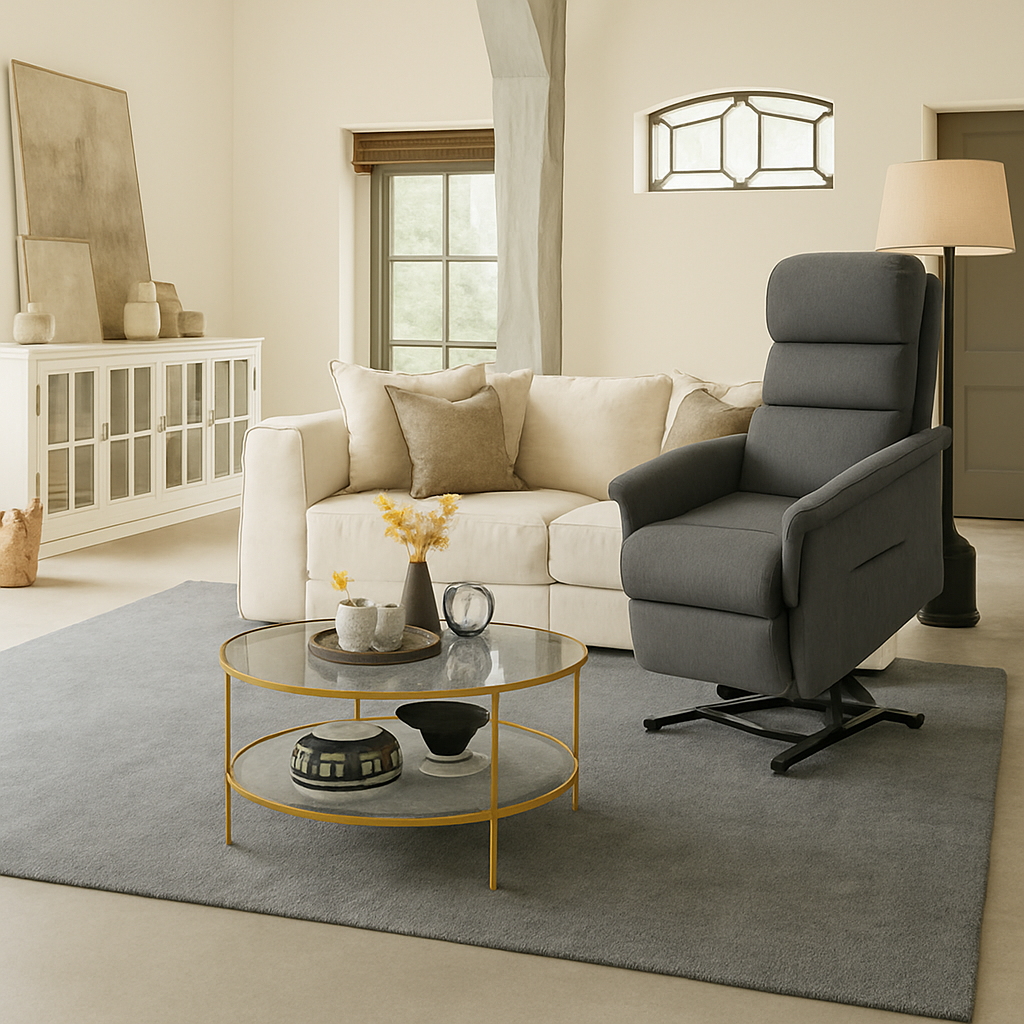 Electric Power Lift Recliner Chair for Seniors with Remote Control, Grey