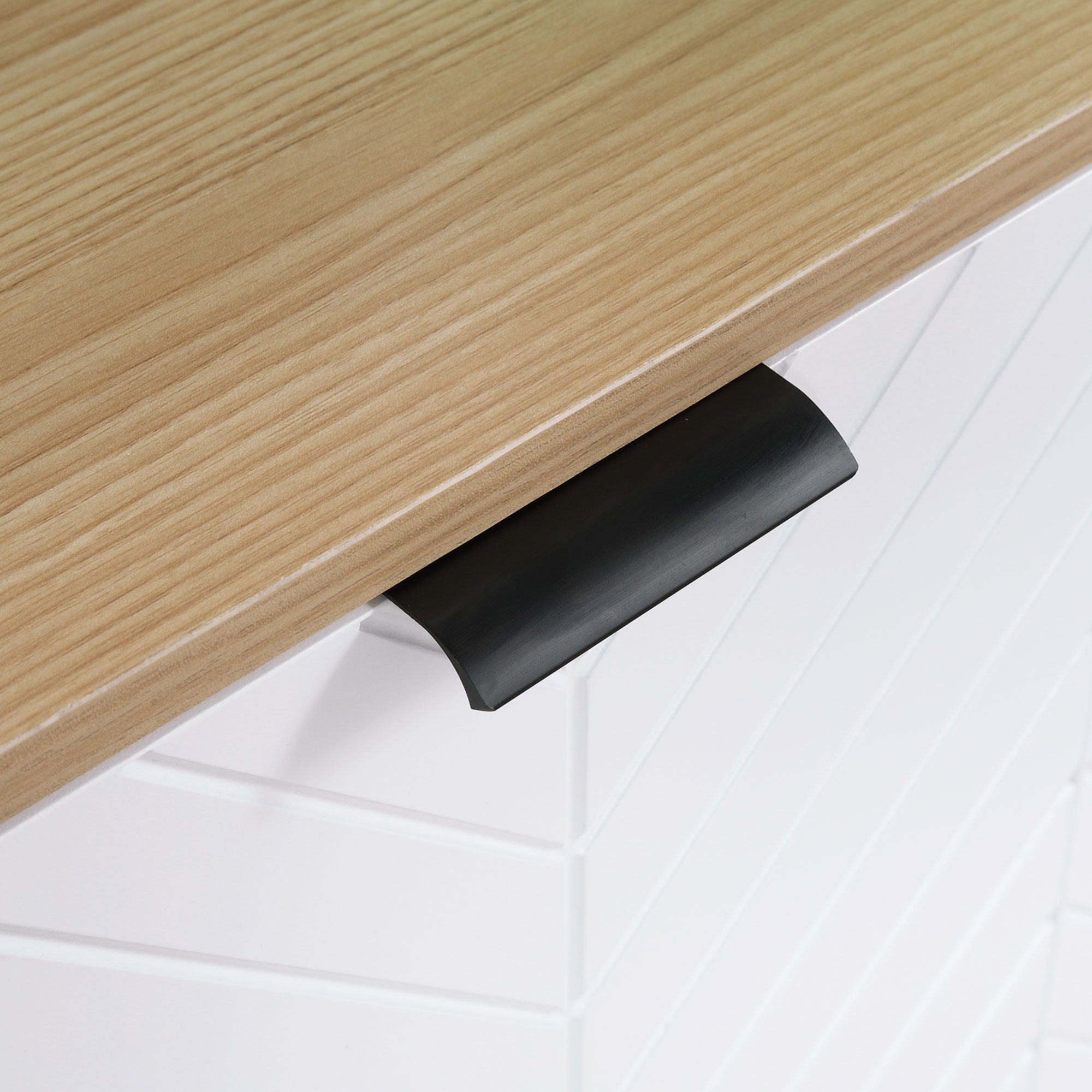 HOMCOM Kitchen Sideboard, Modern Storage Cabinet, Accent Cupboard with Adjustable Shelves, Natural