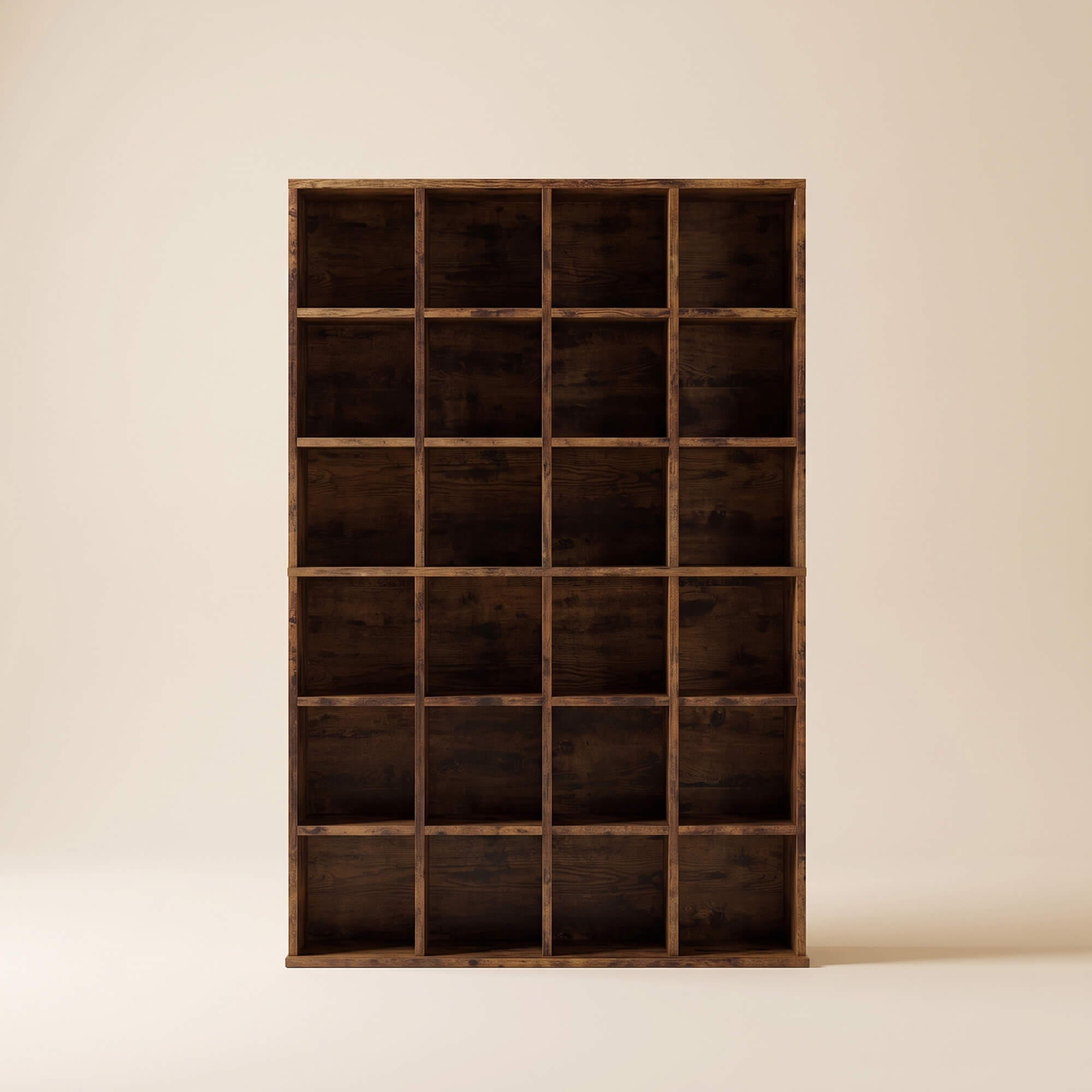 Adjustable Wall-Secure Media Storage Shelf – DVD/CD/Game Organizer, Rustic Brown