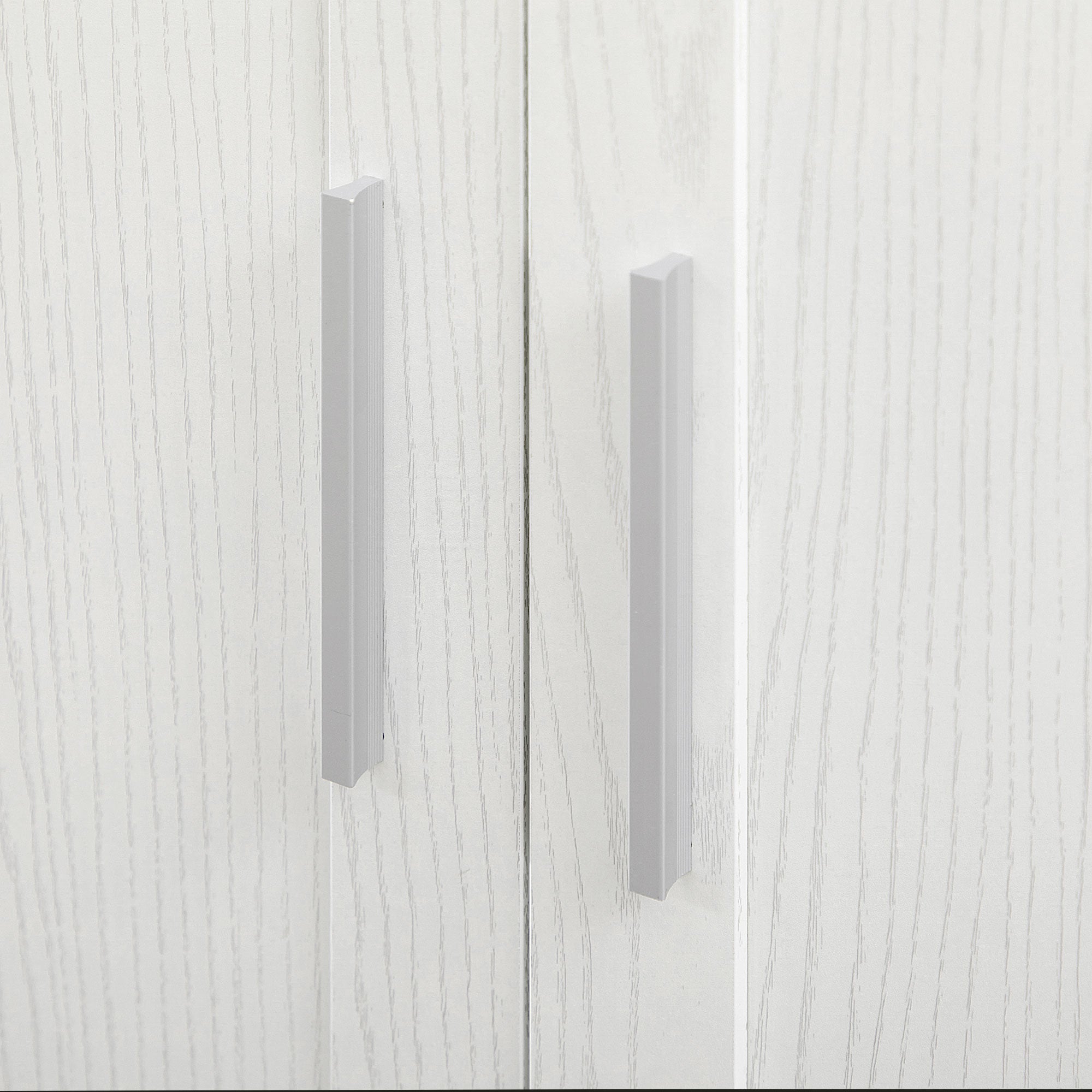 14-Tier Kitchen Pantry Storage Cabinet, Freestanding Cupboard for Dining Room, White