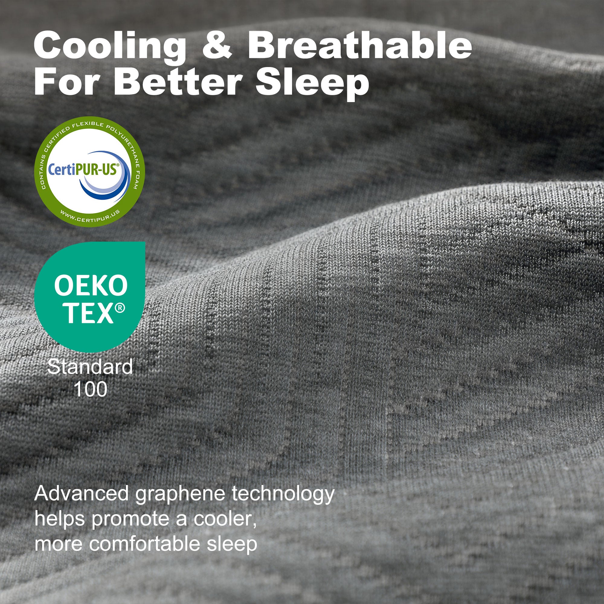 King Mattress, 14 Inch Gel Cooling Memory Foam Mattress for Cool Night Sleep, Graphene Bed in a Box for Pressure Relief, with Washable Cover, Made in USA, CertiPUR-US Certified, Medium Firm