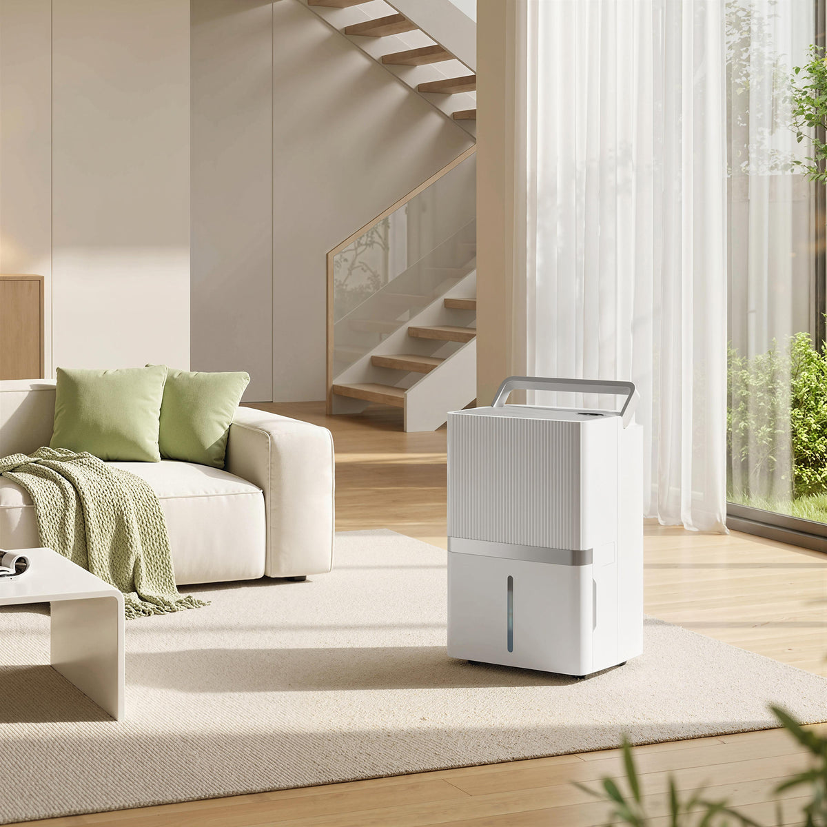 100 Pint Smart Dehumidifier for Basement and Home, 5,200 Sq. Ft., WiFi Large Dehumidifiers with App, Alexa, Google Voice Control, Drain Hose, 3 Modes, Humidity Indicator
