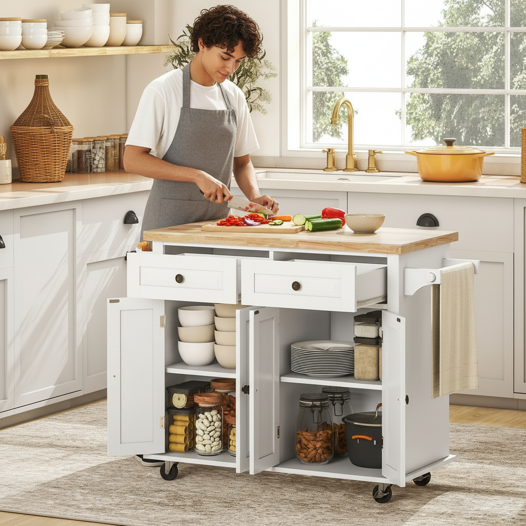 厨房岛台场景图