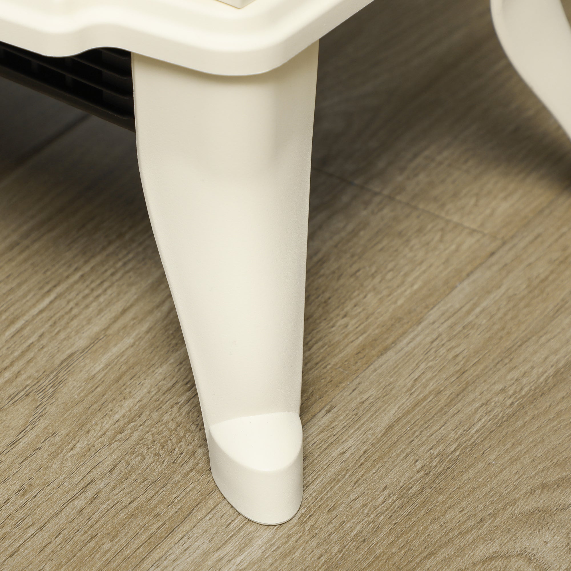 30" Freestanding Electric Fireplace Heater with Flame Effect Effect, 750W/1500W, Beige