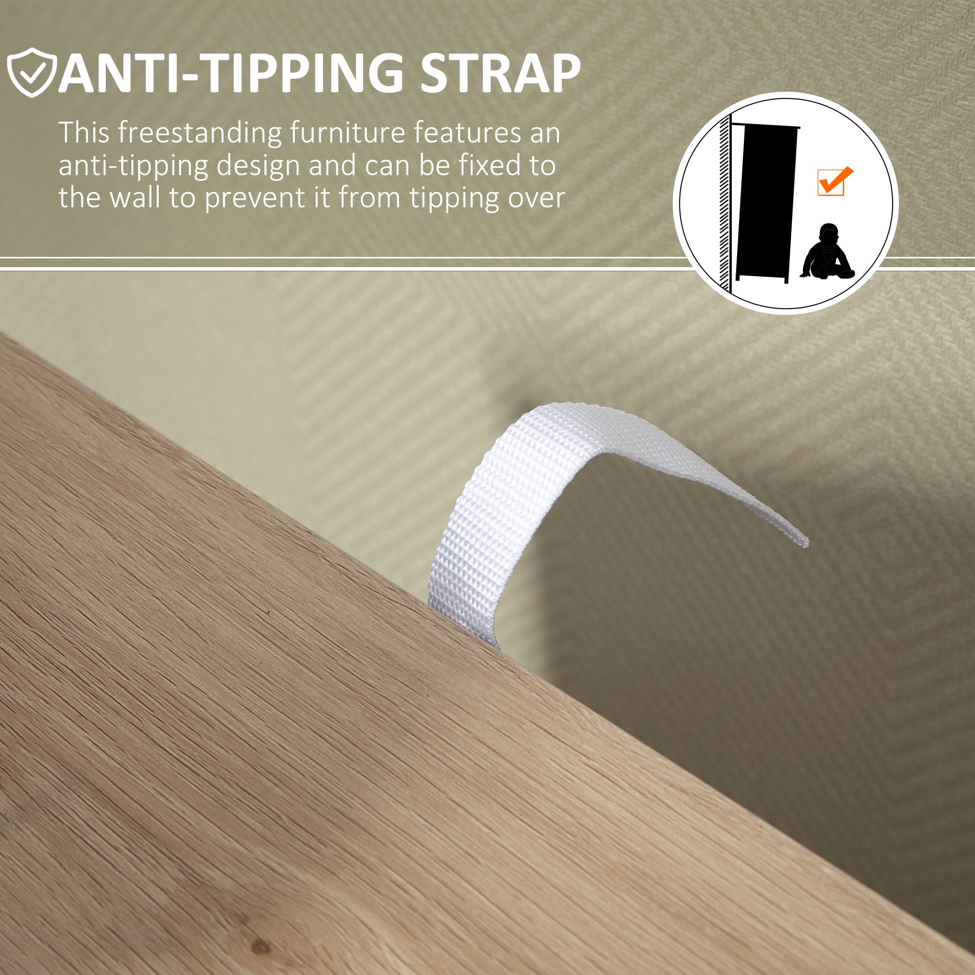 Freestanding Storage Cabinet Bathroom Floor Cabinet with 4 Drawers and Door Oak