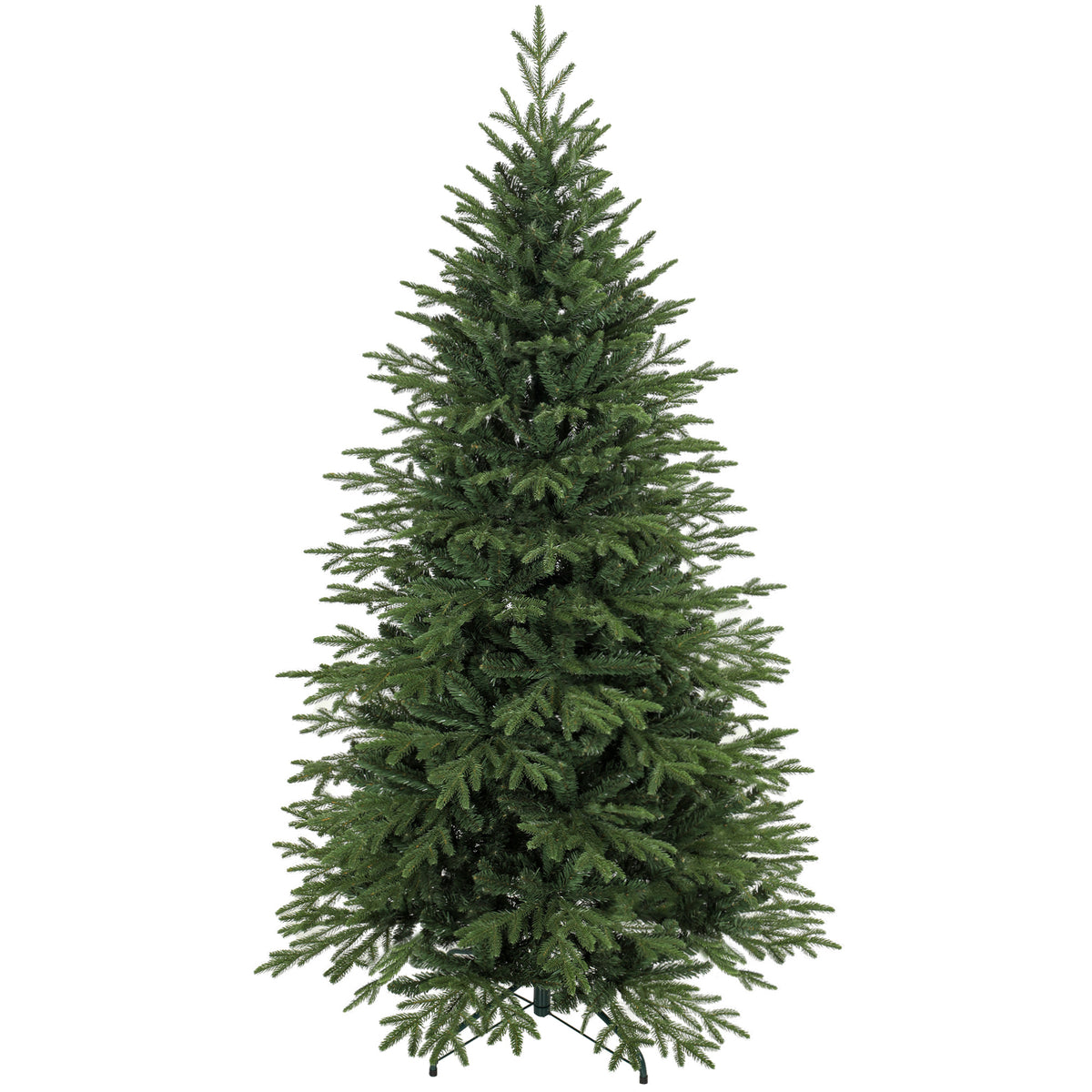 6ft Artificial Christmas Tree, Full Hinged Xmas Tree with 2081 PE & PVC Tips, Foldable Metal Base for Home Office Holiday Decoration, Green