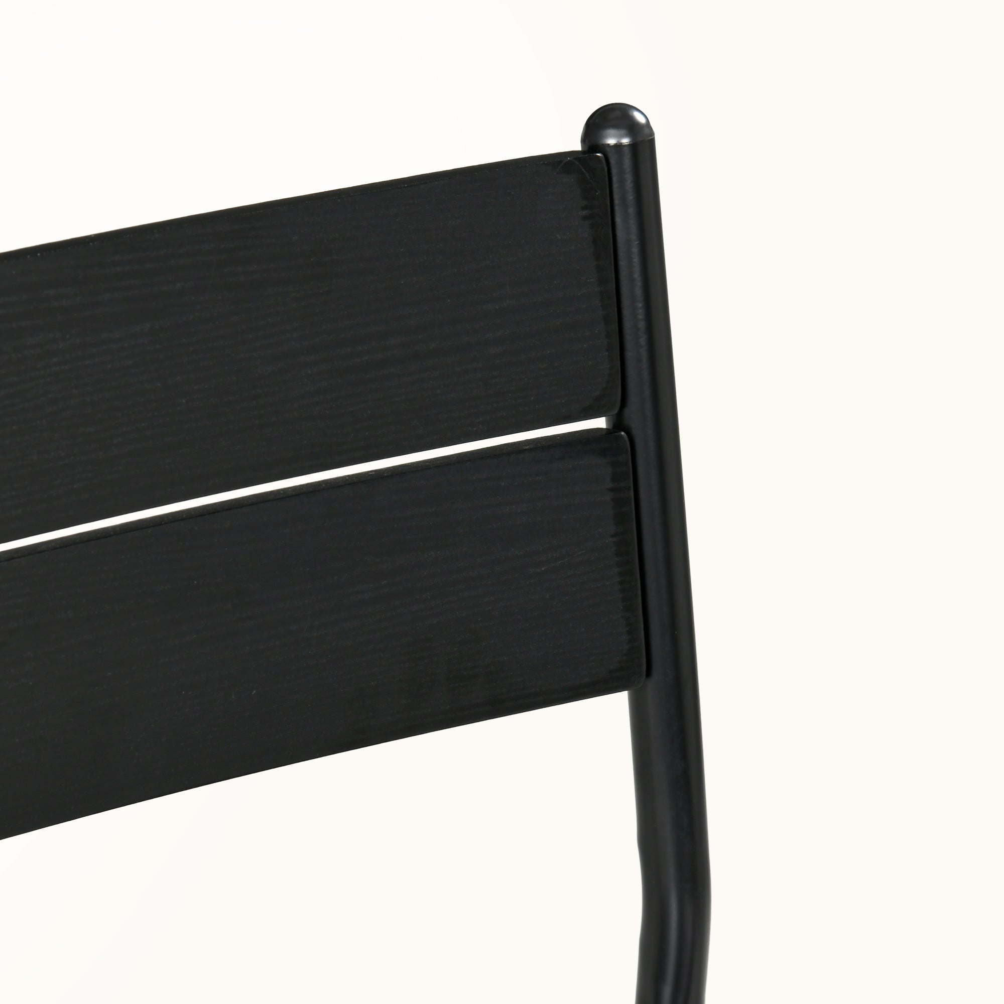 3 Piece Dining Room Set for 2, Dining Table Set for Breakfast Nook, Space Saving, Black