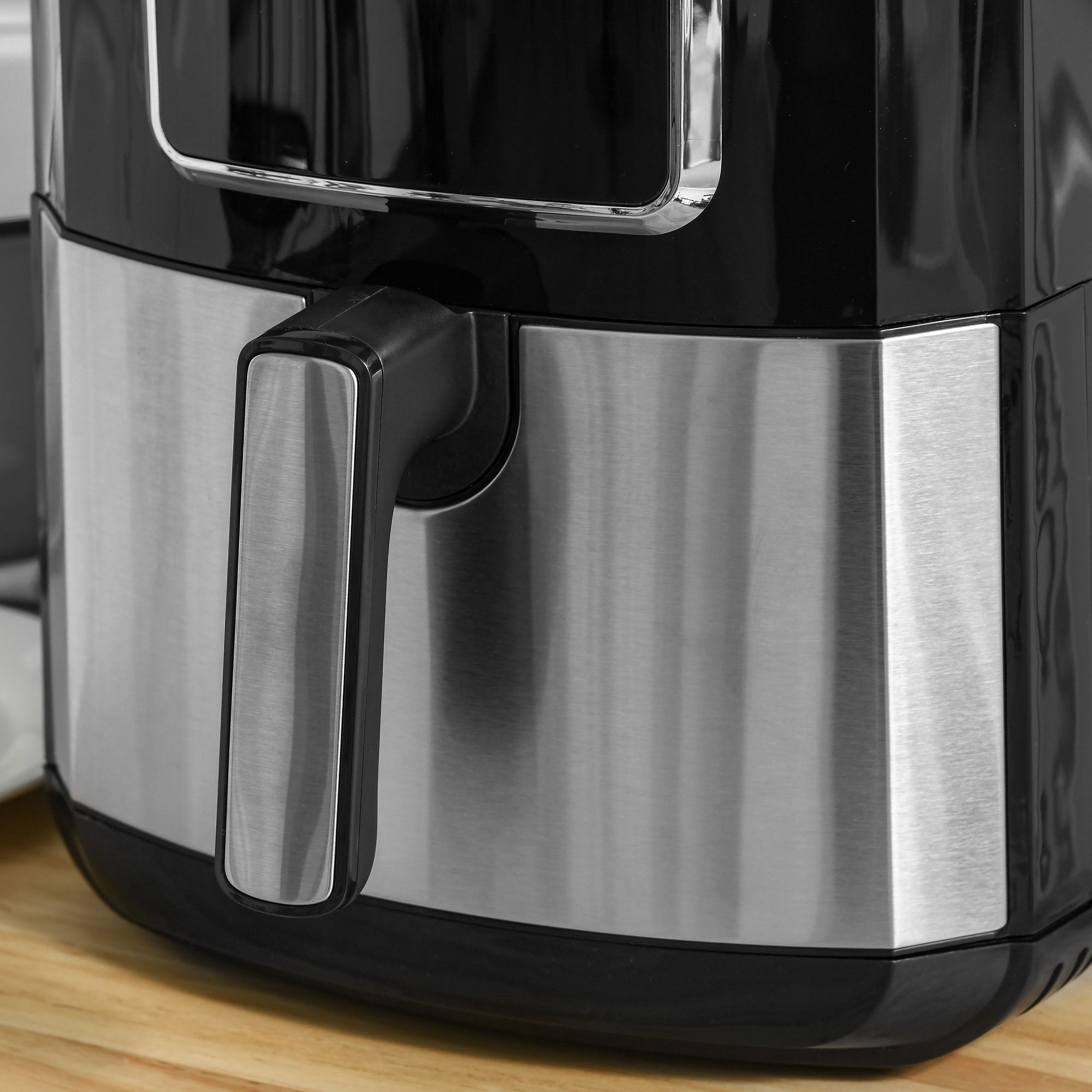 Air Fryer 1700W 6.9 Quart Oven with Digital Display 360° Air Circulation and Timer Black