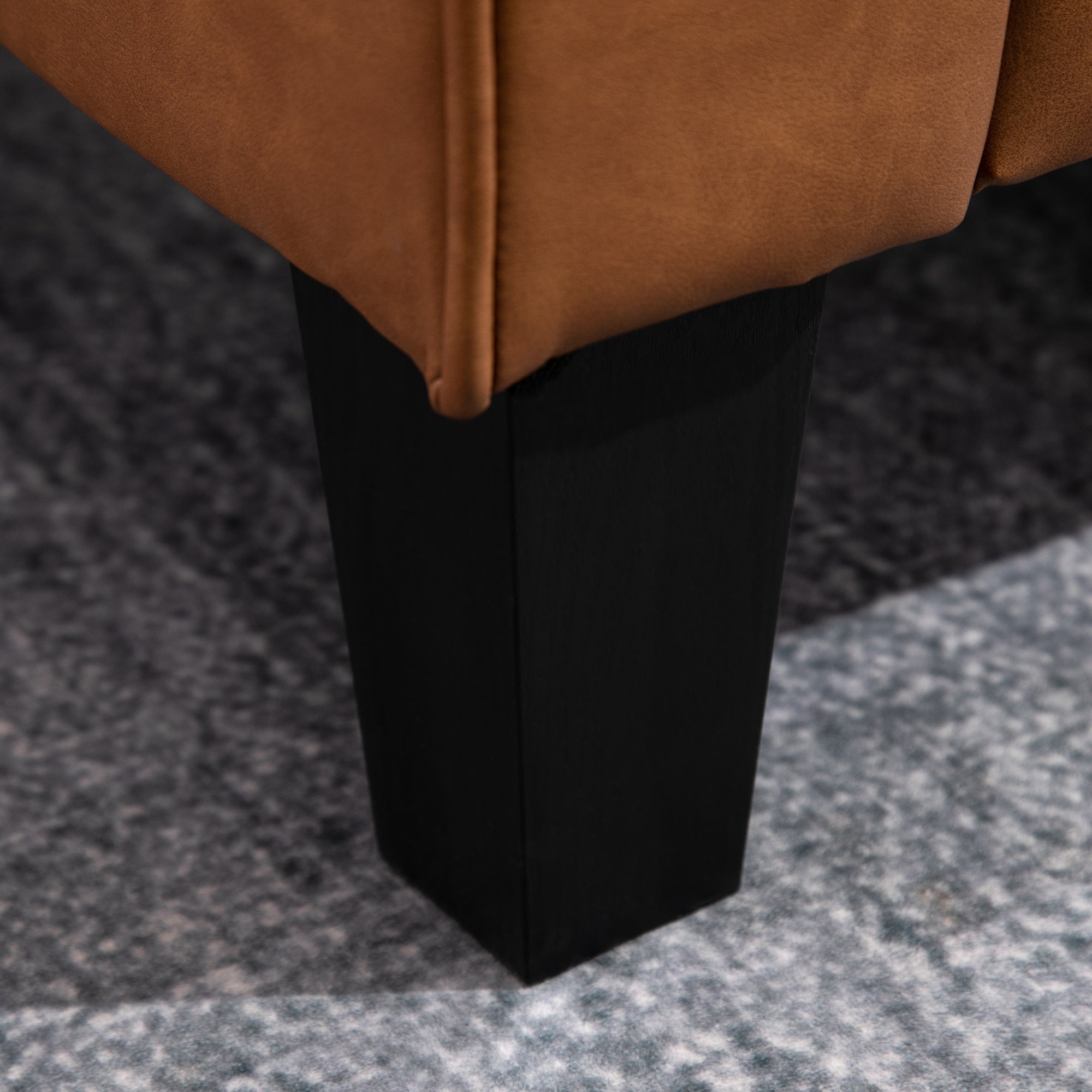 HOMCOM 51" PU Leather Loveseat, Double Sofa with Armrests, Tufted Backrest, Pocket Spring and Sponge Padded Cushion for Living Room, Bedroom, Home Office and Dorm, Brown