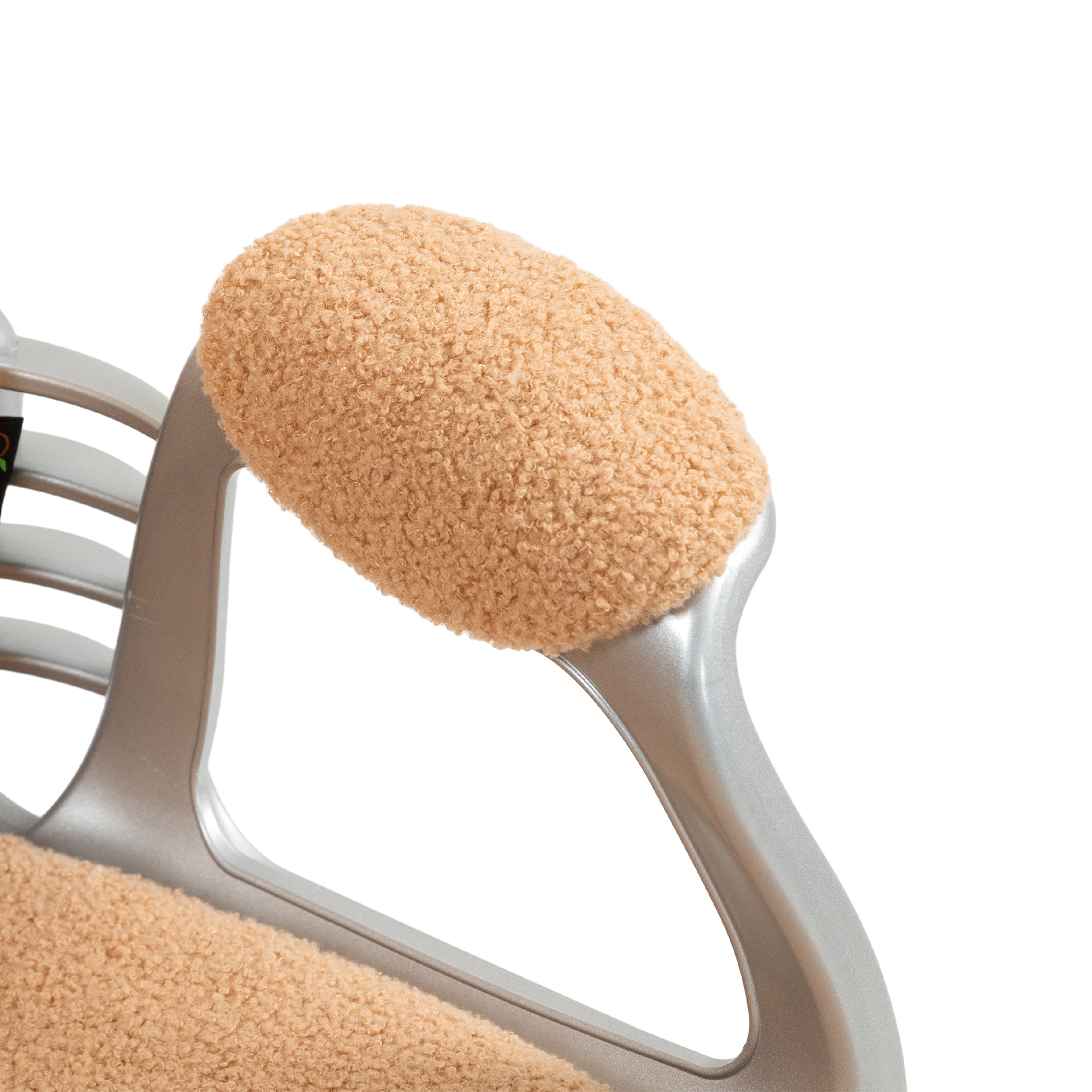 Button Tufted Desk Chair w/ Padded Armrests, Adjustable Height & Swivel Wheels, Brown