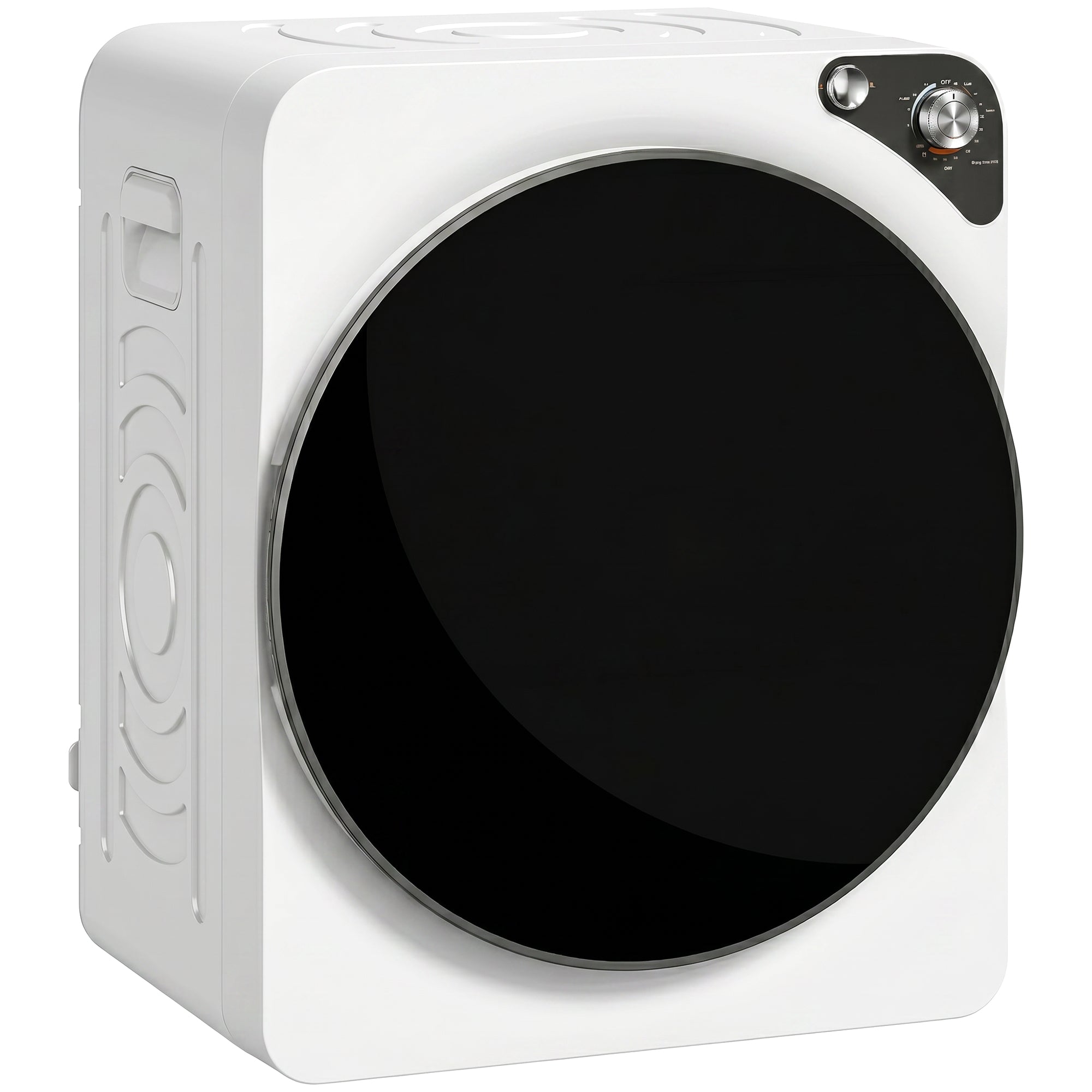 5kg Vented Tumble Dryer, 1000W Compact Tumble Dryer with 5 Drying Modes, Stainless Steel Tub, Freestanding Stackable Clothes Drying Machine, White