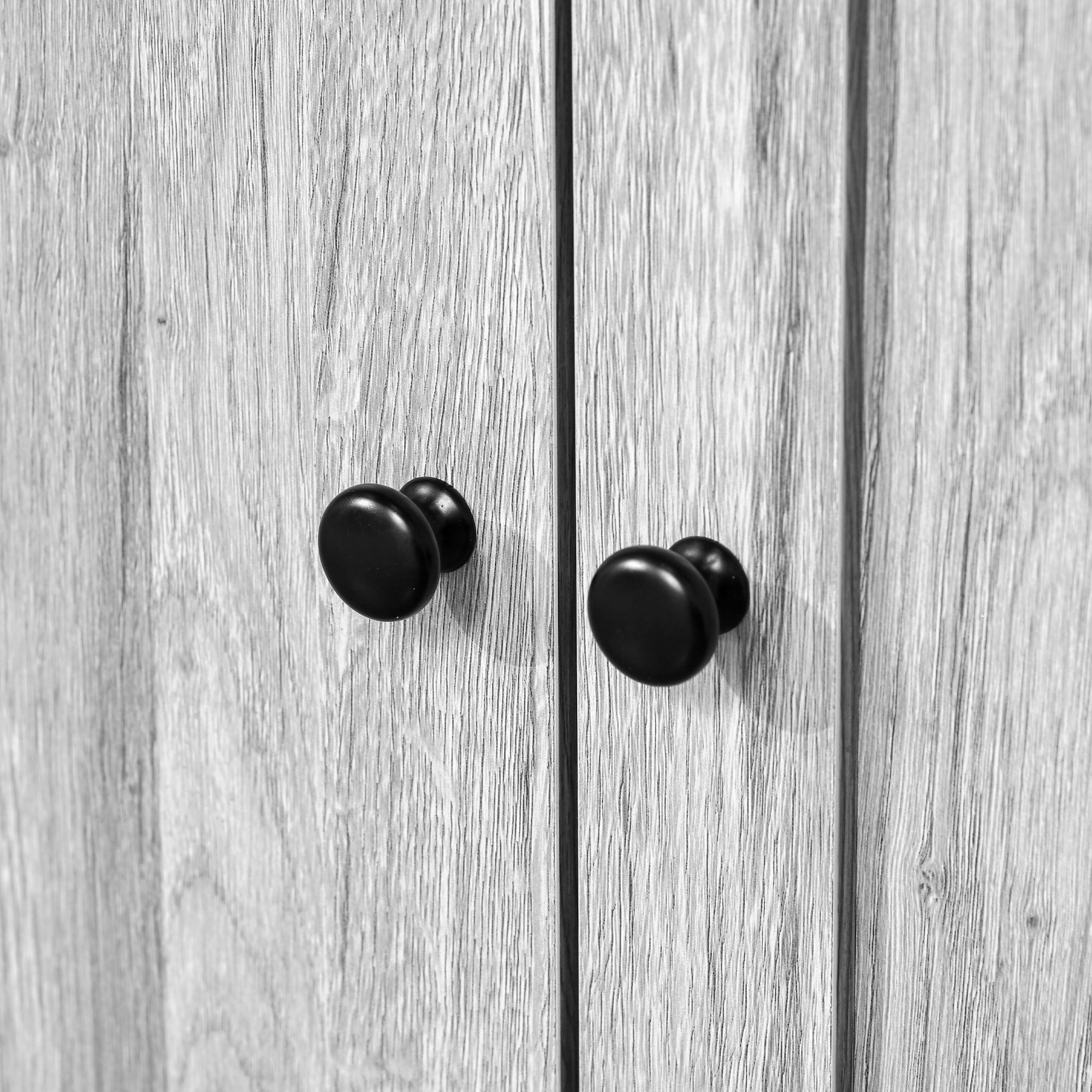 63.5" Kitchen Buffet with 4 Shelves, Drawers, Glass Doors & Open Countertop, Ash Grey