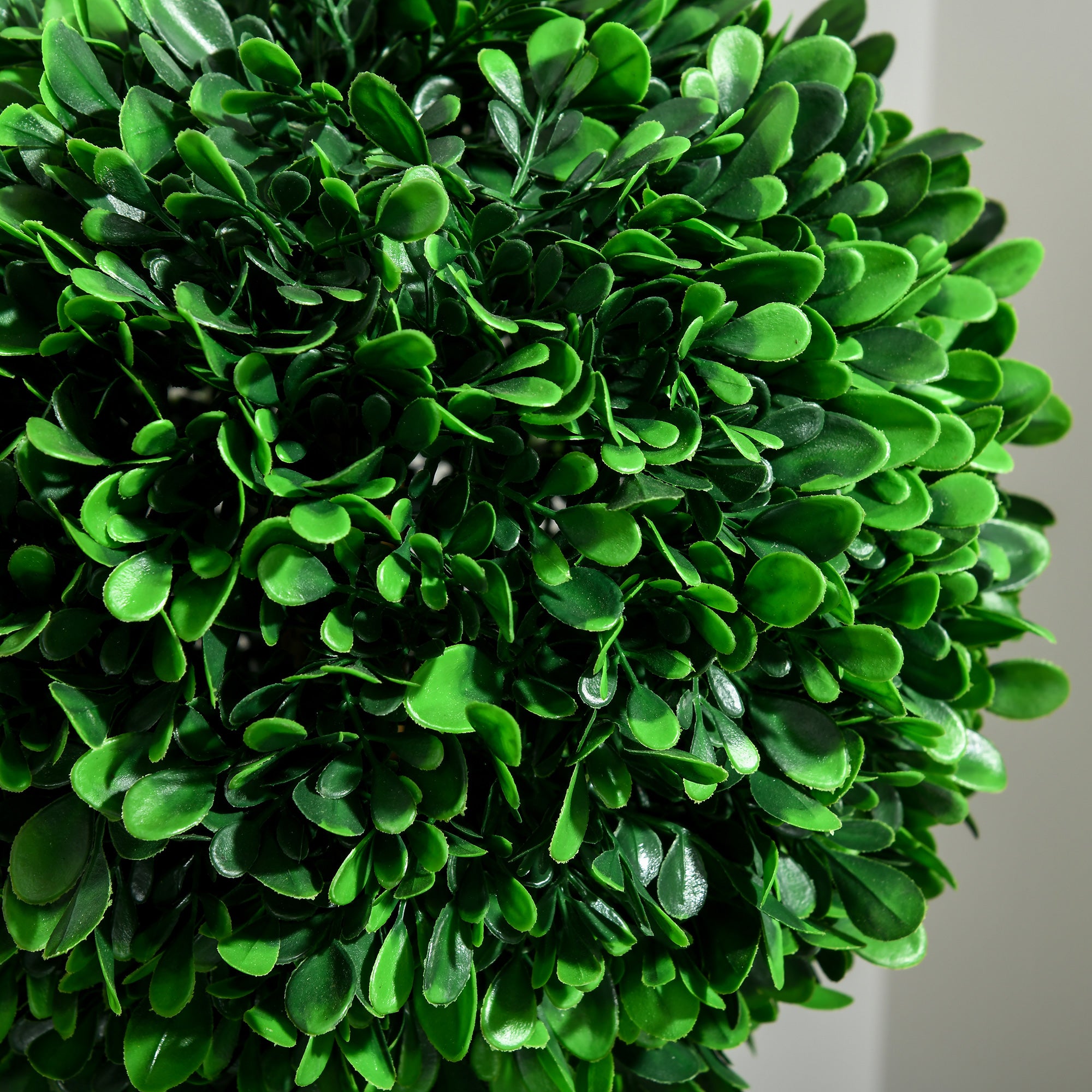 3ft Artificial Tree, Triple Ball Boxwood Topiary with Pot and Sandalwood Leaves