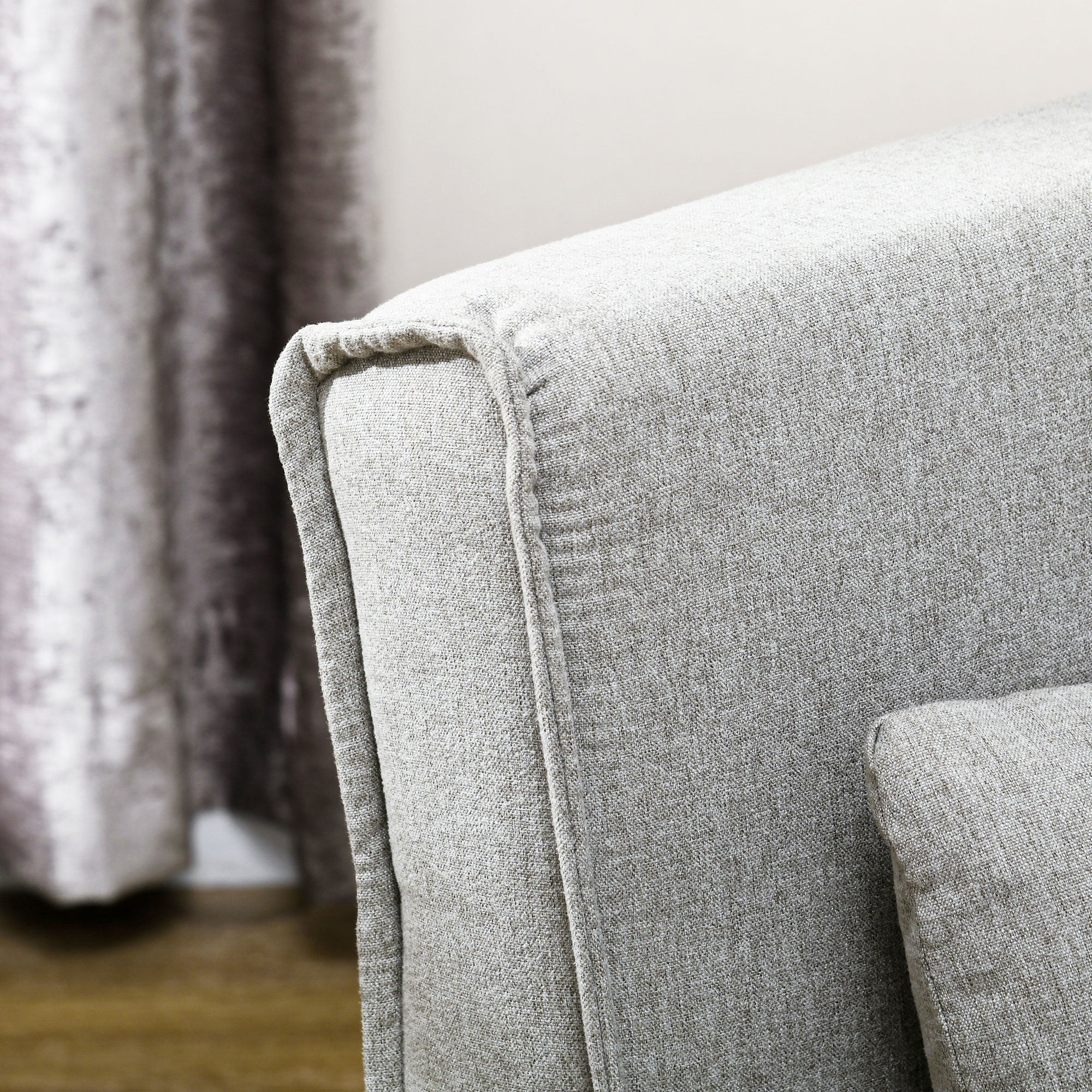 Chair Bed W/ Adjustable Backrest, 2-in-1 Multi-Functional Sofa Bed, Gray