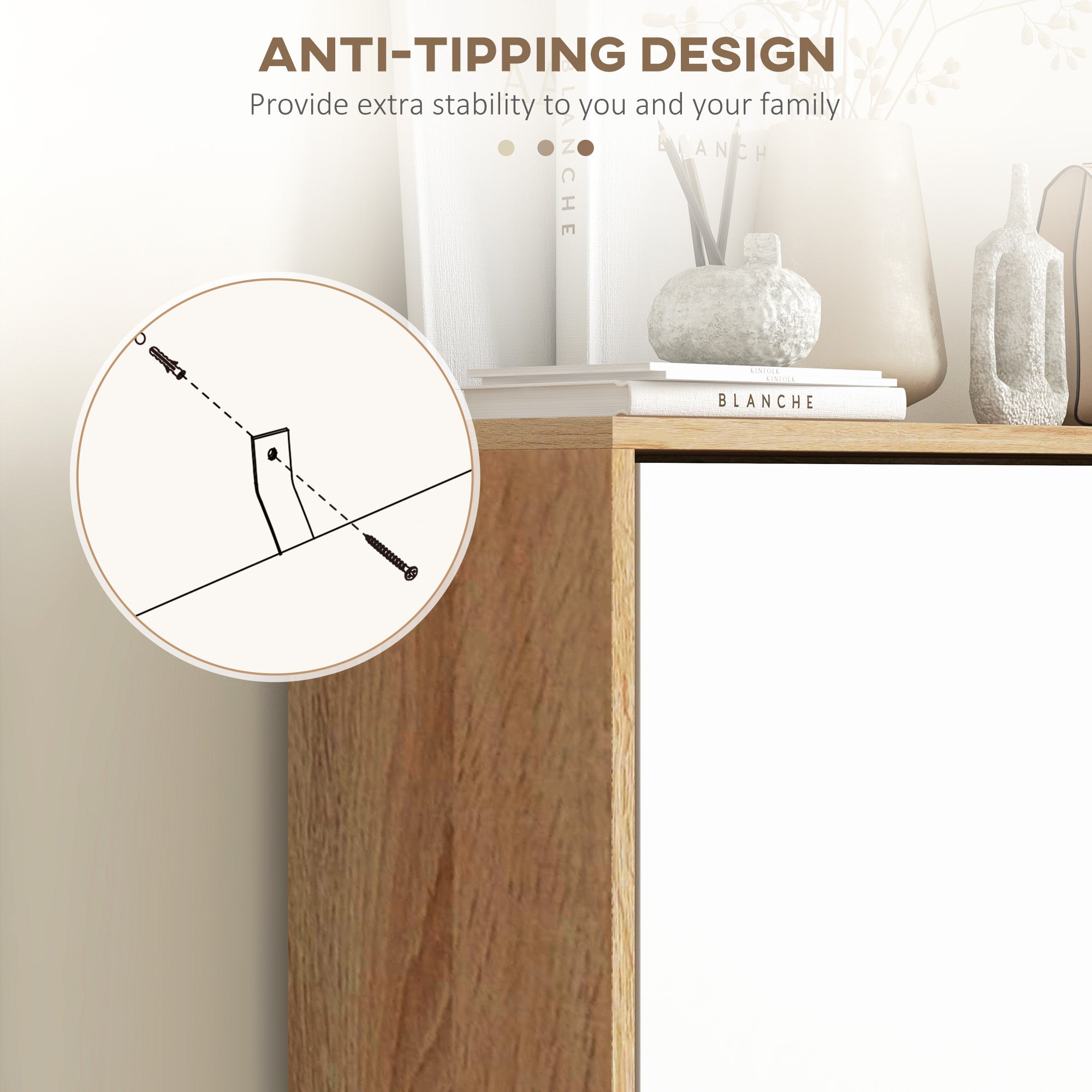 HOMCOM Narrow Shoe Cabinet, Shoe Storage Cabinet with 3 Flip Drawers and Adjustable Shelves, Entryway Shoe Rack Cabinet for 18-24 Pair of Shoes, White