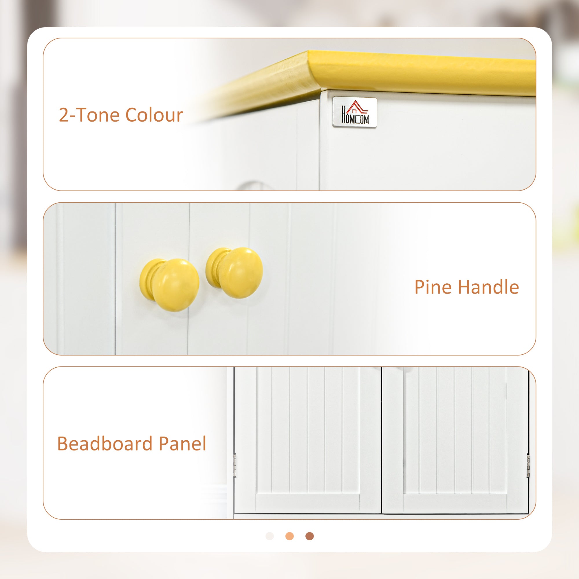 HOMCOM 72" Kitchen Pantry, Freestanding 4-Door Kitchen Cupboard, Storage Cabinet Organizer with 4 Shelves, White