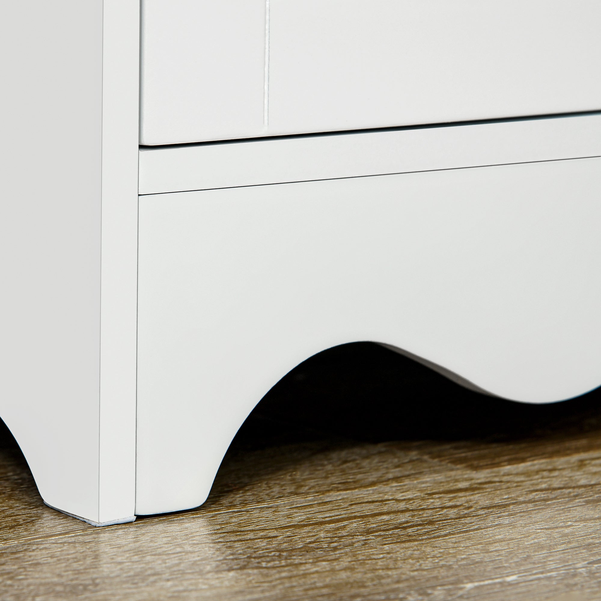 HOMCOM 72" Kitchen Pantry, Freestanding 4-Door Kitchen Cupboard, Storage Cabinet Organizer with 4 Shelves, White