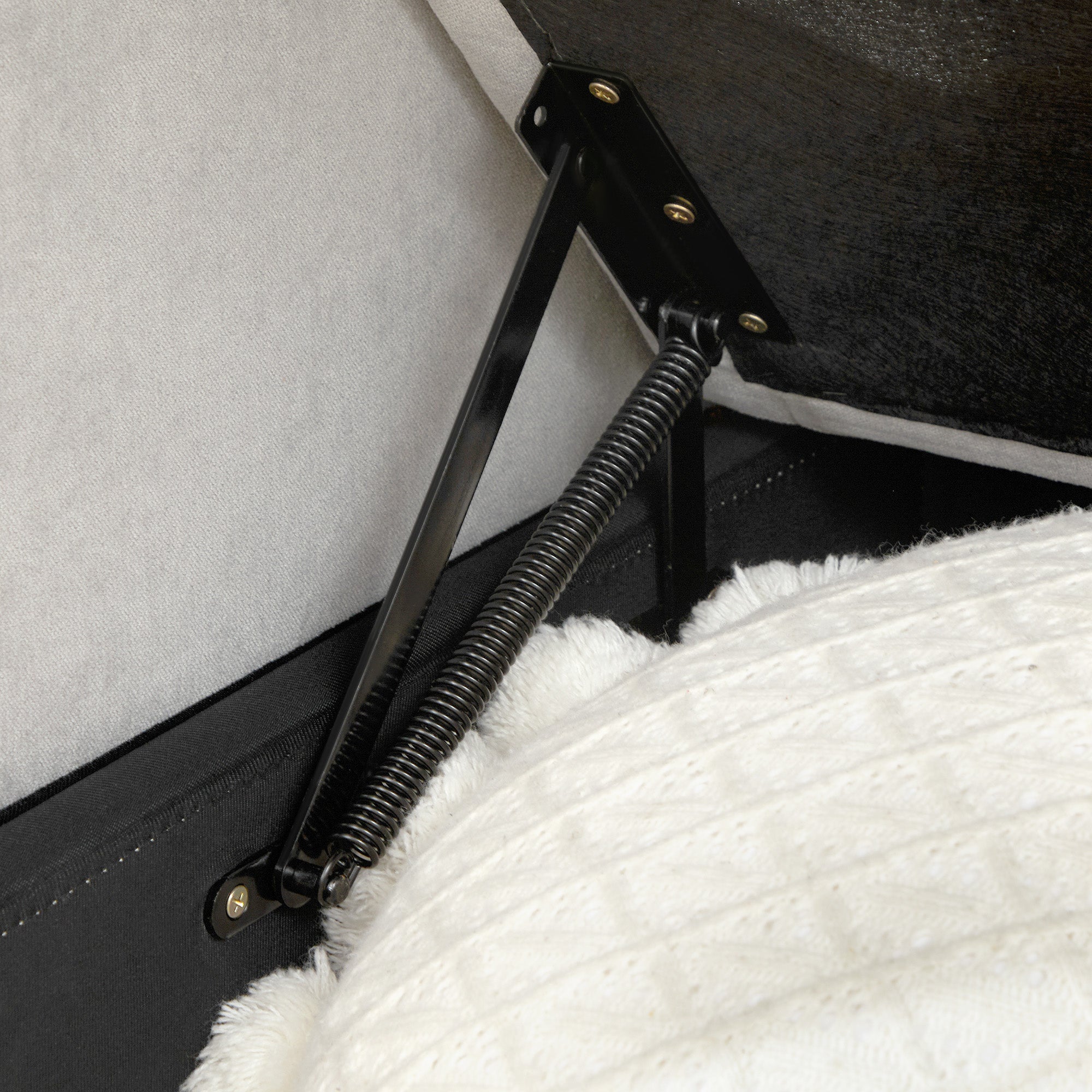 HOMCOM Sofa Bed with Storage, Convertible L Shaped Corner Sofa, 3 Seater Pull Out Sofa Bed with Reversible Chaise, Side Pockets for Living Room, Bedroom, Small Spaces, Light Grey