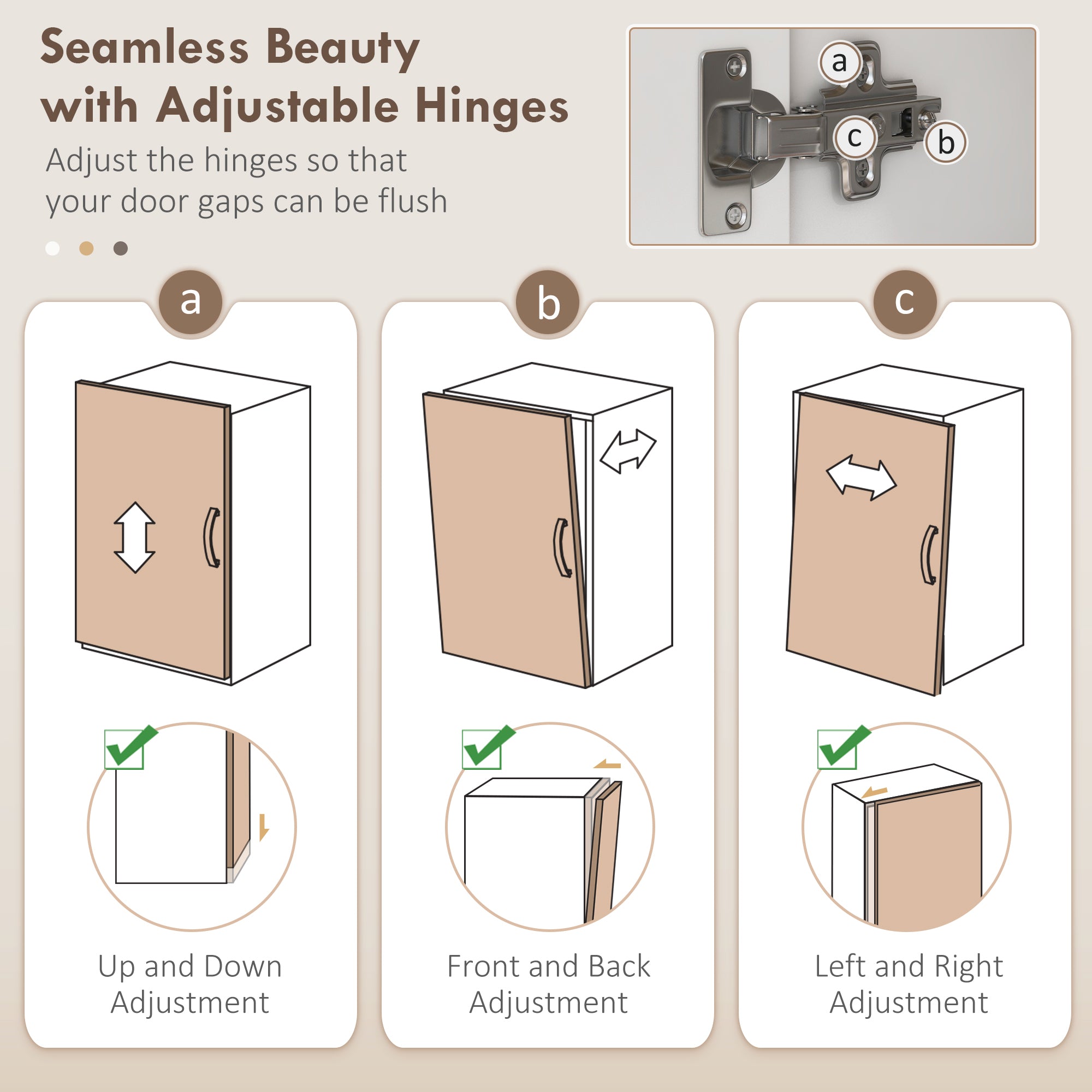 172cm Kitchen Cupboard, Freestanding Storage Cabinet with Doors and Shelves, Modern 2-Door Kitchen Pantry Cupboard for Dining Room, White