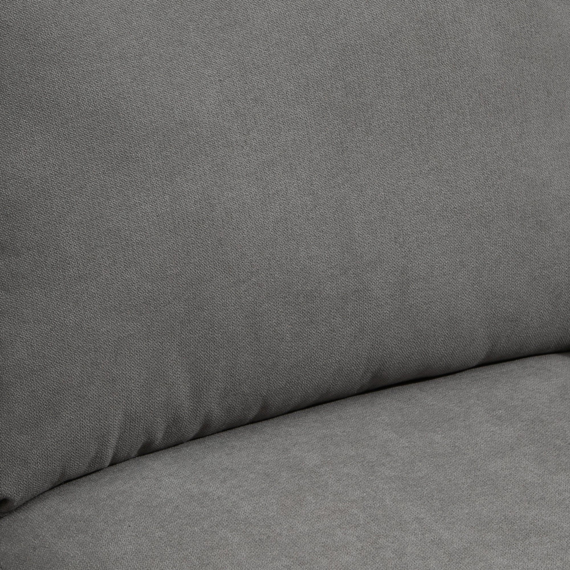 HOMCOM Sectional Sofa, L Shape Couch with Ottoman, Modern Sectional Couch for Living Room, Light Grey