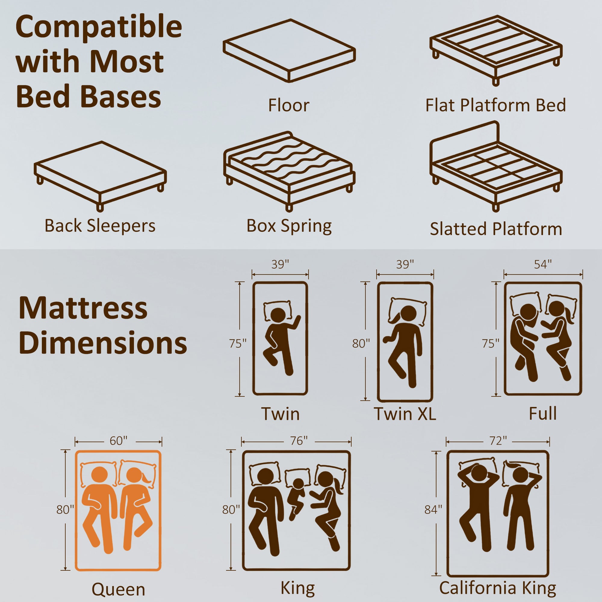 Queen Mattress, 14 Inch Gel Cooling Memory Foam Mattress for Cool Night Sleep, Graphene Bed in a Box for Pressure Relief, with Washable Cover, Made in USA, CertiPUR-US Certified, Medium Firm