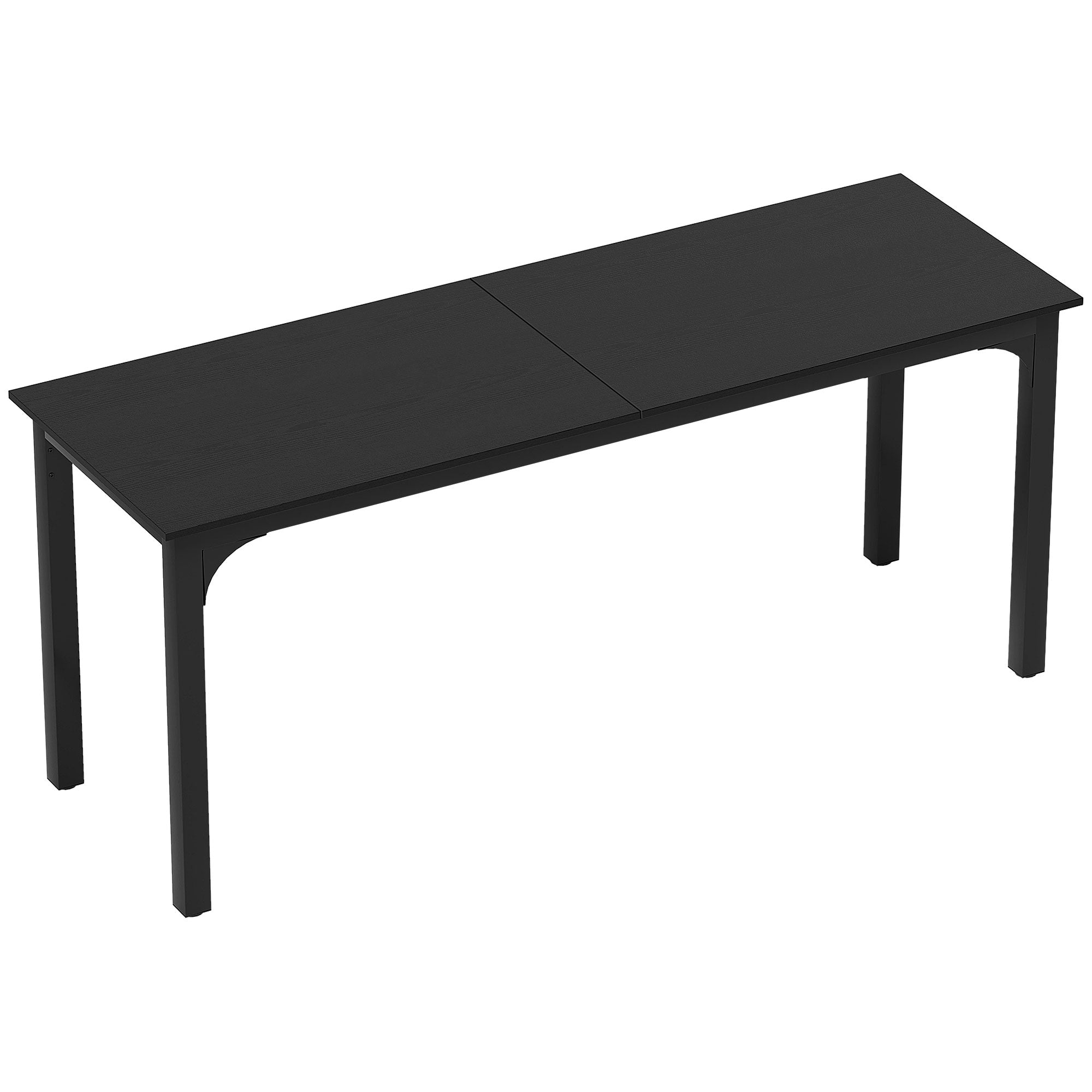 Large Computer Desk, 71" Long Home Office Desk for Two Person, Multi-Purpose Computer Table for Home Office Study, Distressed Black