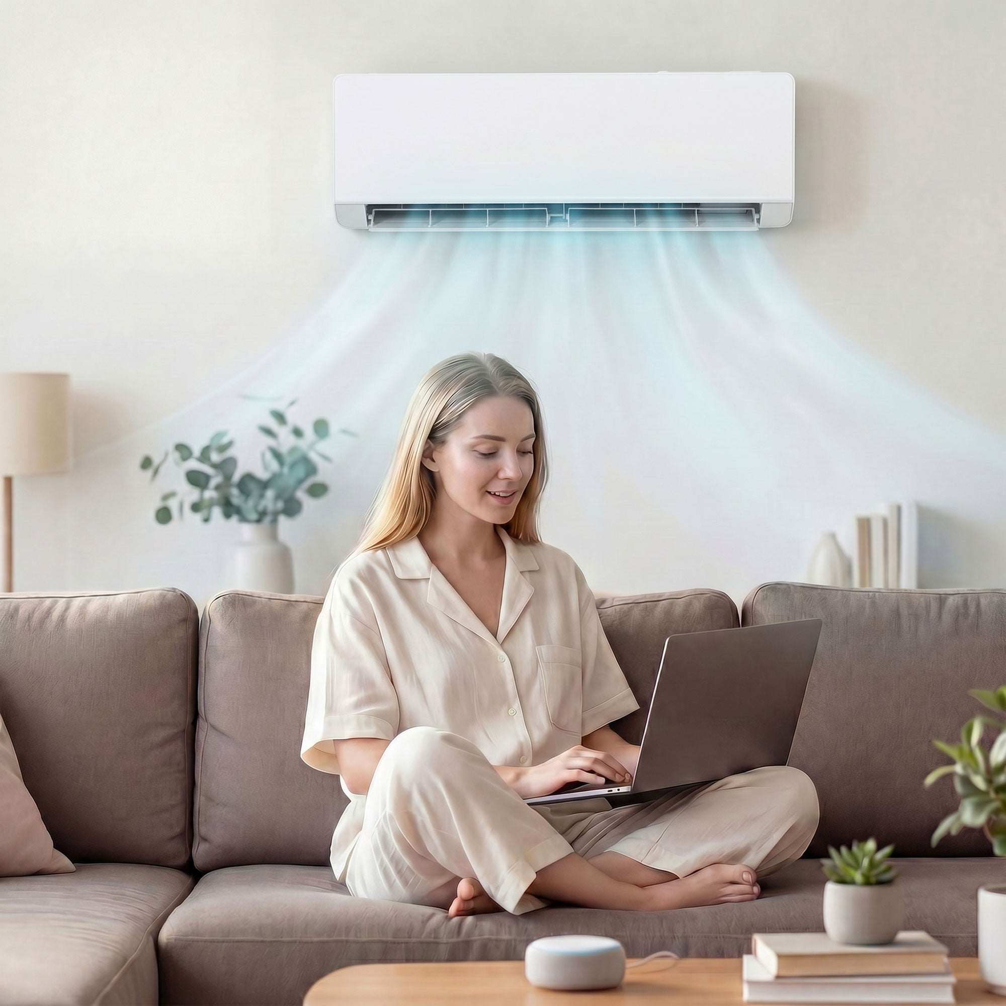 18000 BTU Mini Split Air Conditioner, 22 SEER2 230V Wifi Enabled Inverter AC Unit & Ductless Heat Pump Cools up to 1250 Sq. Ft, with Installation Kit, Works with Alexa