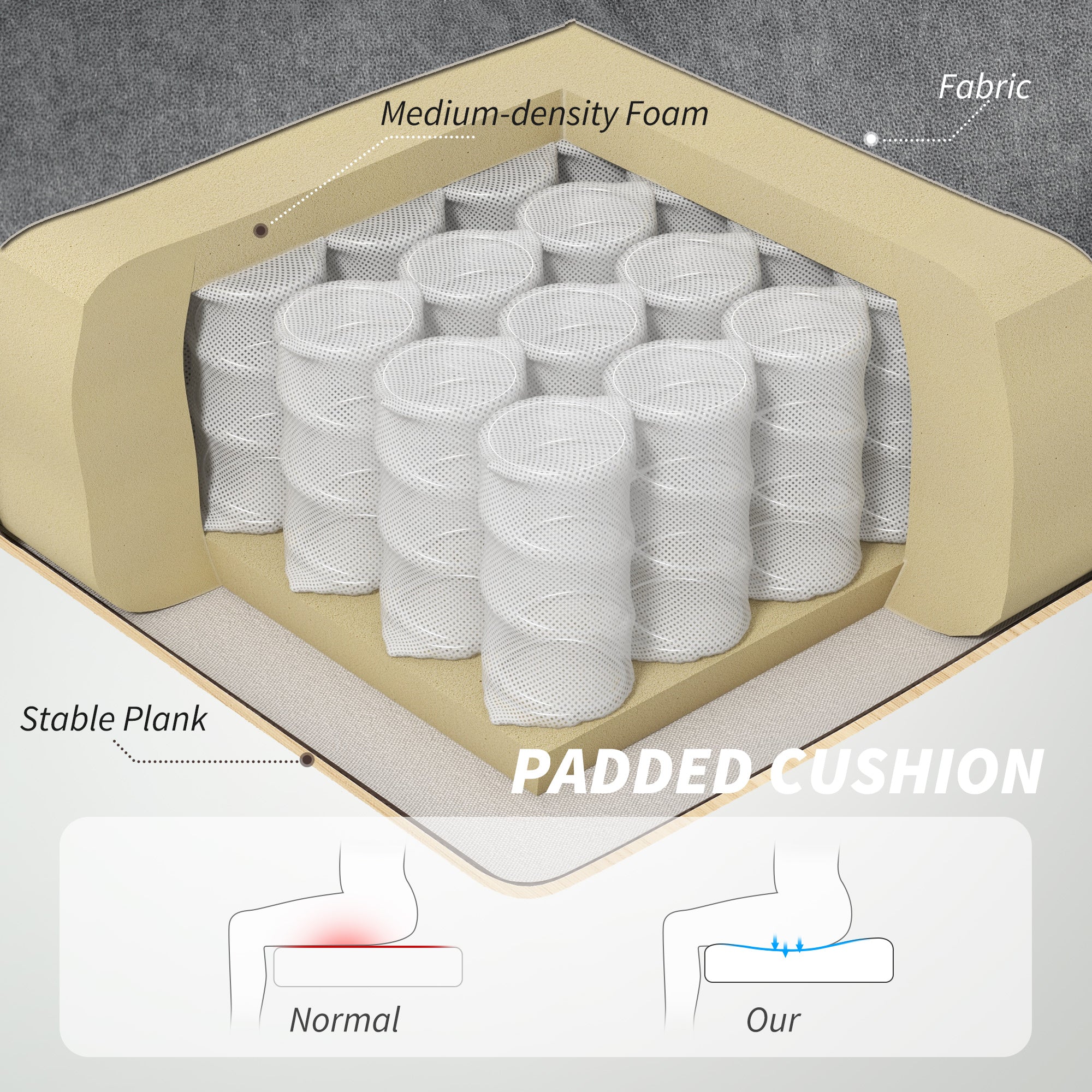 High Back Office Chair, Executive Desk Chair with Swivel Wheels, Flip-up Armrest, Adjustable Height, Modern Diamond Fabric Computer Gaming Chair for Home Office, Dark Grey