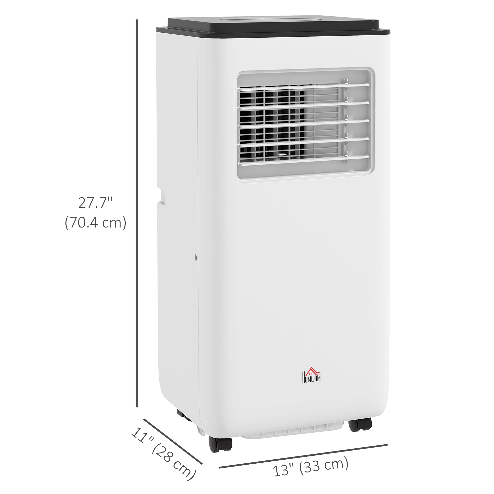 10000 BTU Portable Air Conditioner for Rooms Up to 440 Sq. Ft., 3-in-1 AC Unit with Cooling Fan, Dehumidifier, Auto, Sleep & Remote, 24H Timer On/Off, Window Installation Kit, White