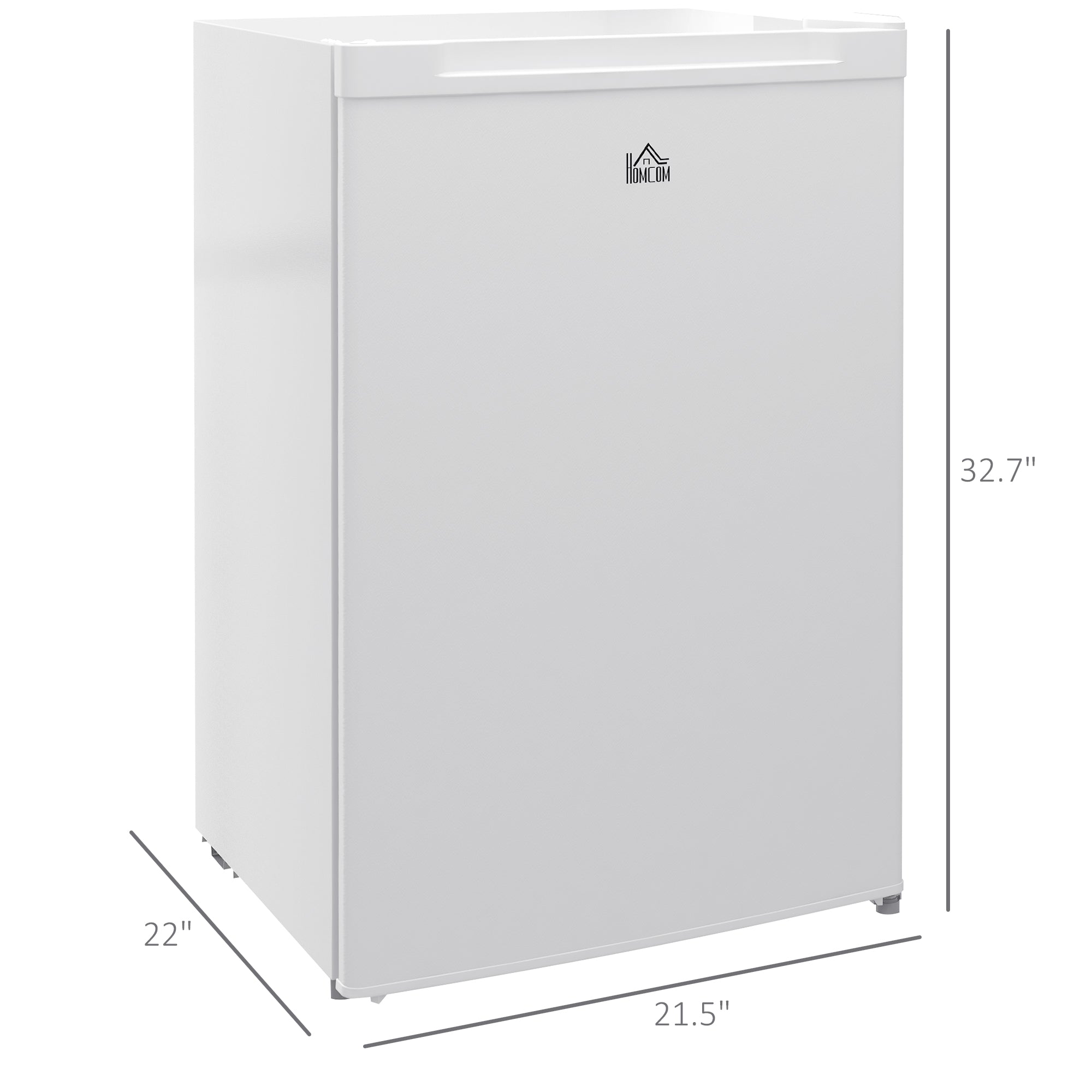 3 Cu Ft Upright Freezer with Reversible Door & Adjustable Thermostat, White
