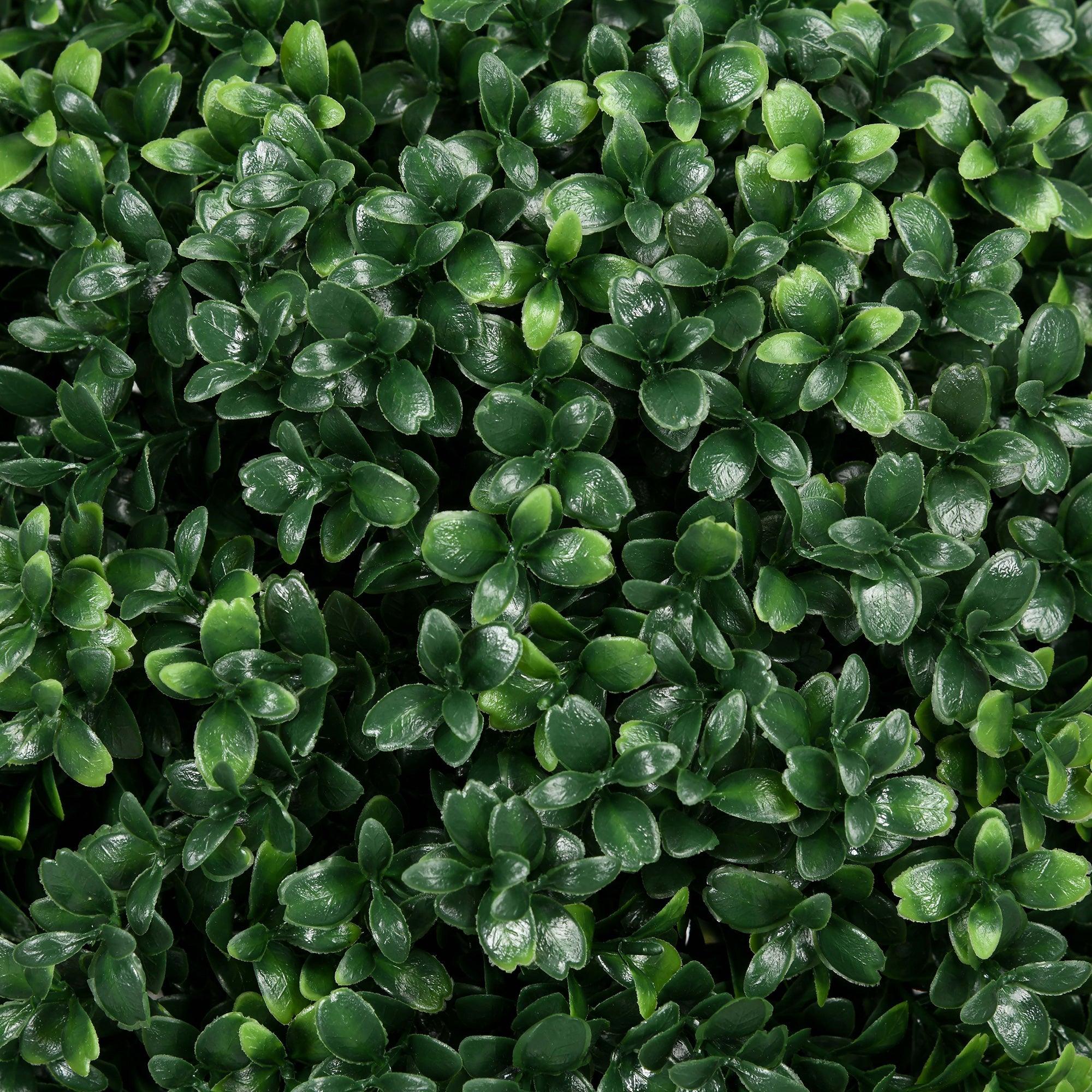 Set of 2 Artificial Boxwood Trees w/ Ground Stake, Ball Shaped Trees, UV Resistant, Green