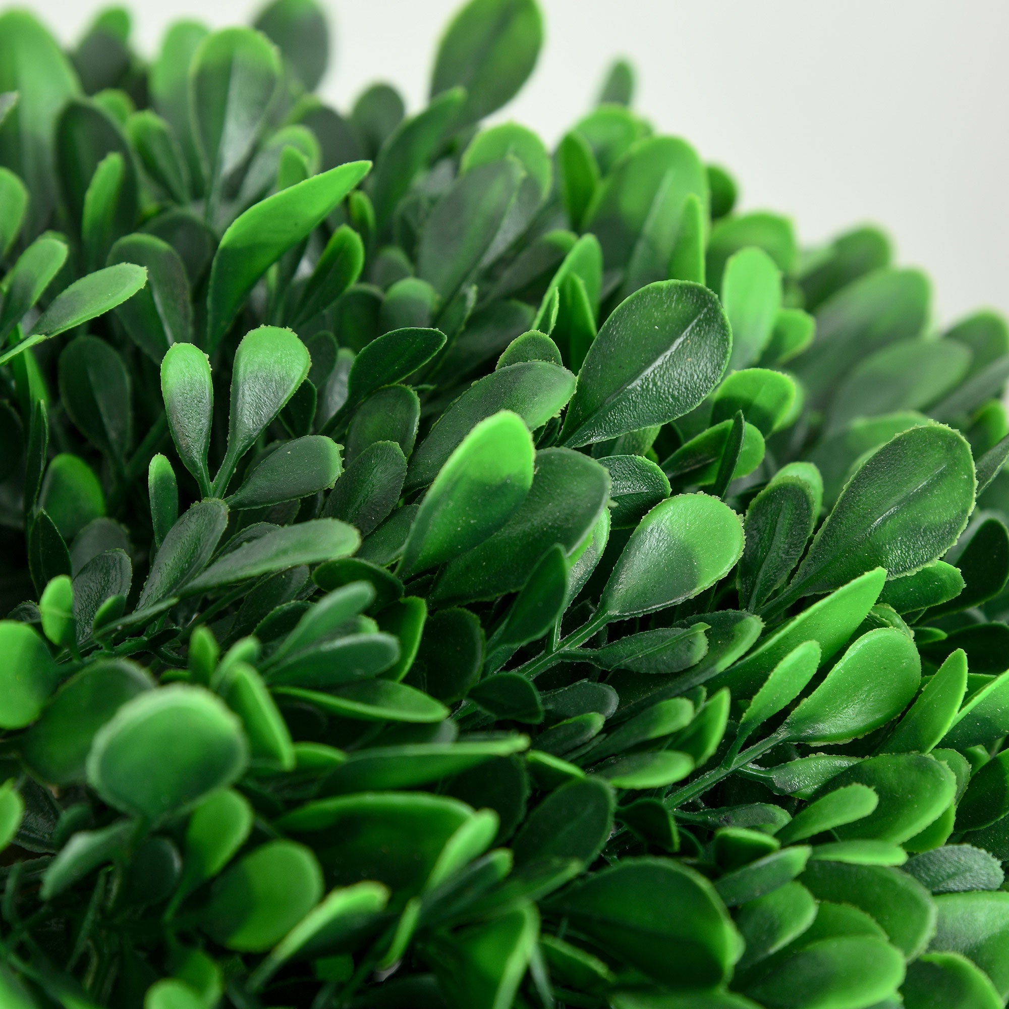 3.5ft Artificial Tree, Triple Ball Boxwood Topiary with Pot and Sandalwood Leaves