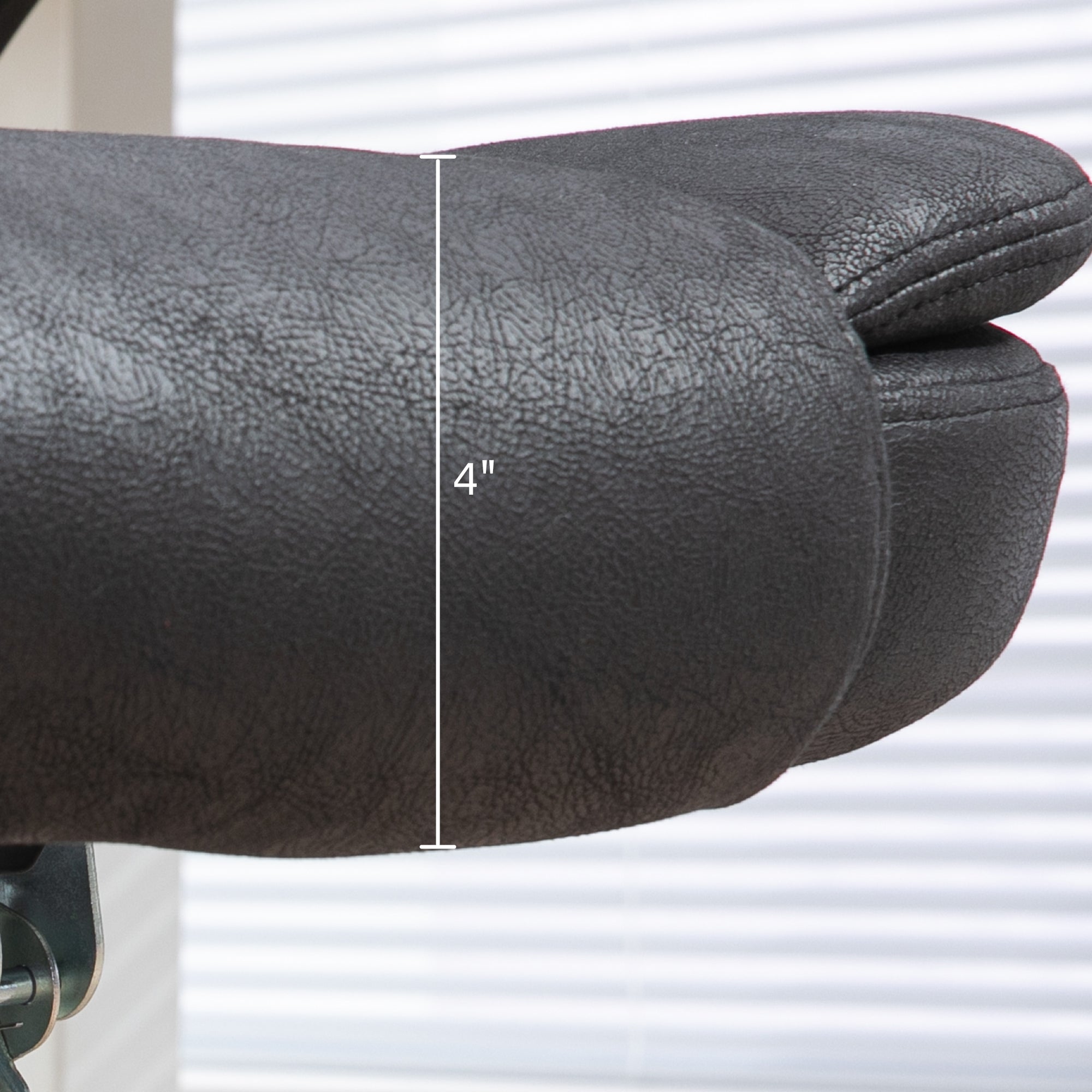 6 Points Heated Massage Office Chair, Microfiber High Back Executive Office Chair, Black